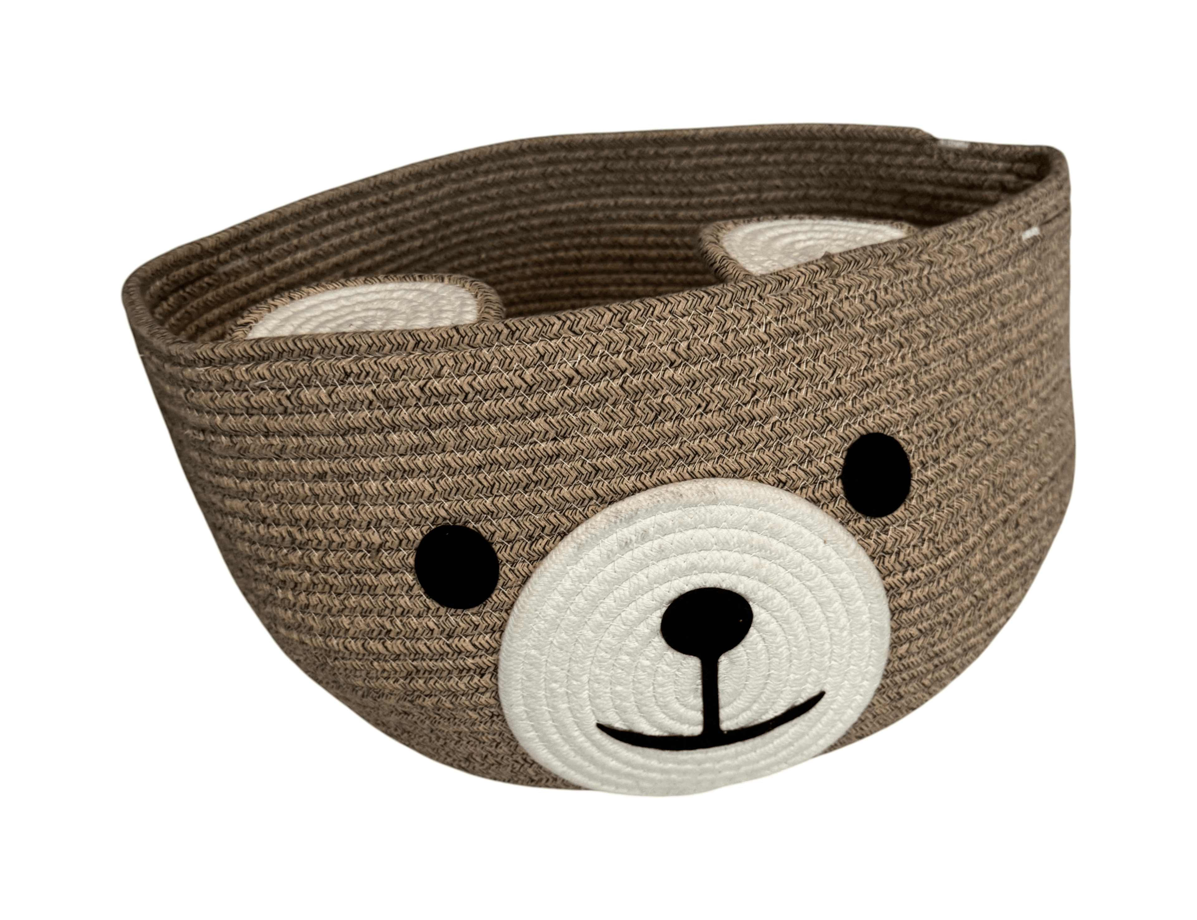 Brown Bear Woven Storage Basket - Thumbnail 3