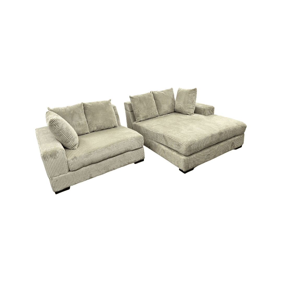 Home by Sean & Catherine Lowe Luxe Corduroy Sectional - Thumbnail 12