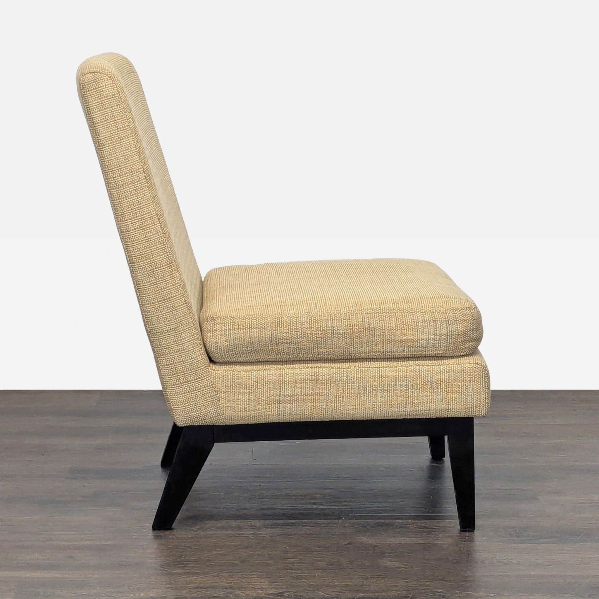 West Elm Lounge Chair in Tan Upholstery - Thumbnail 5