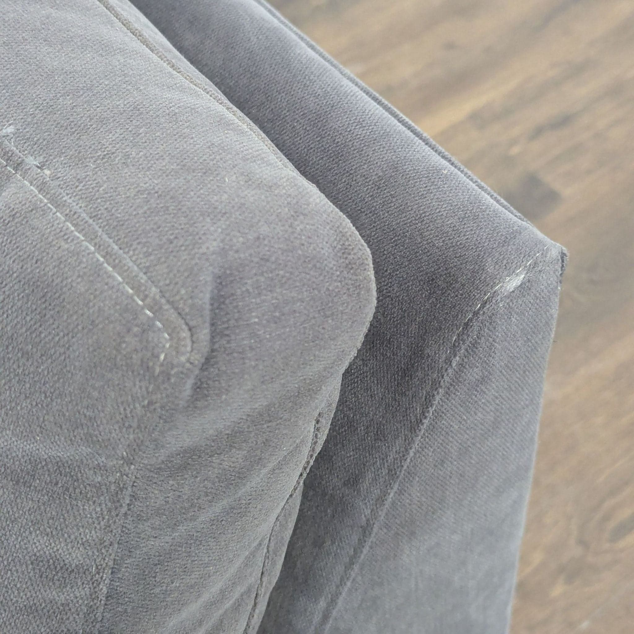CB2 Cielo Modern Dark Gray Armless Lounge Chair - Thumbnail 5