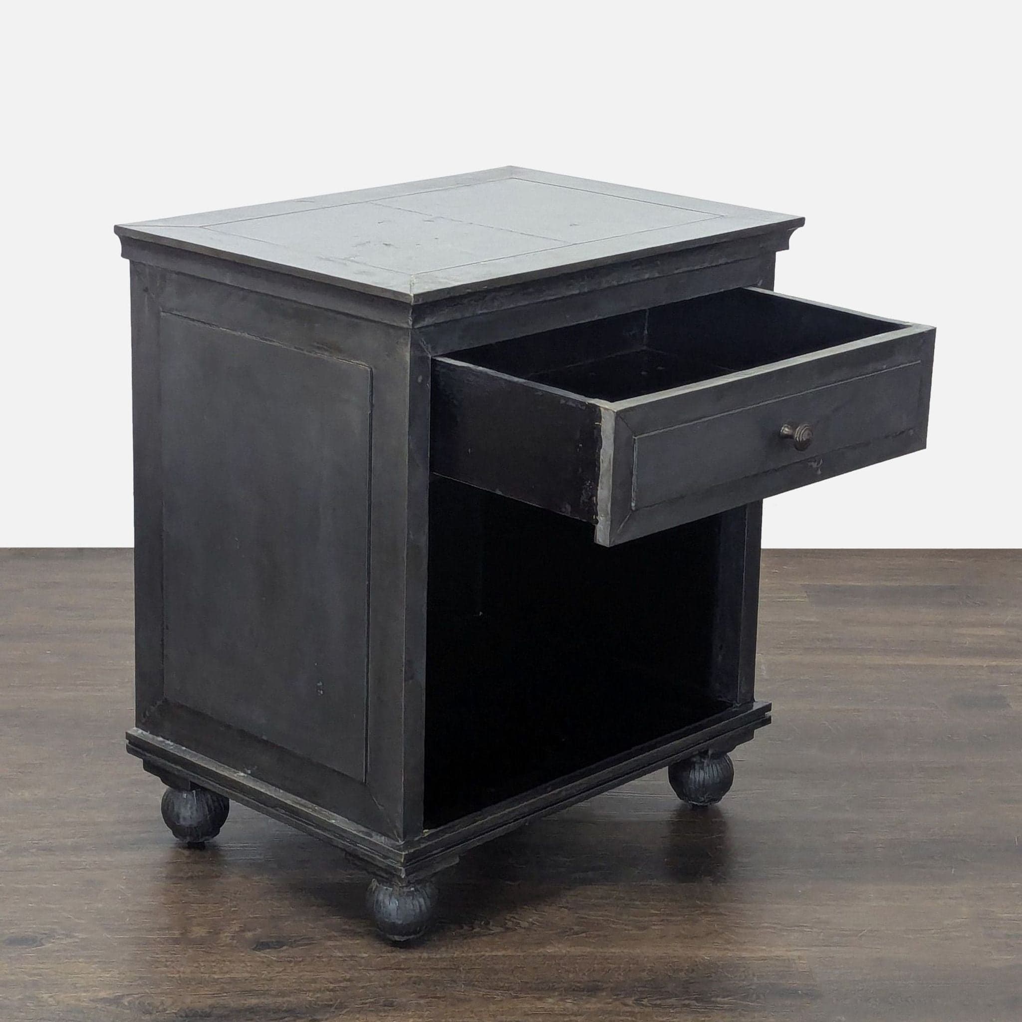 Restoration Hardware One Drawer Nightstand with Shelf - Thumbnail 2