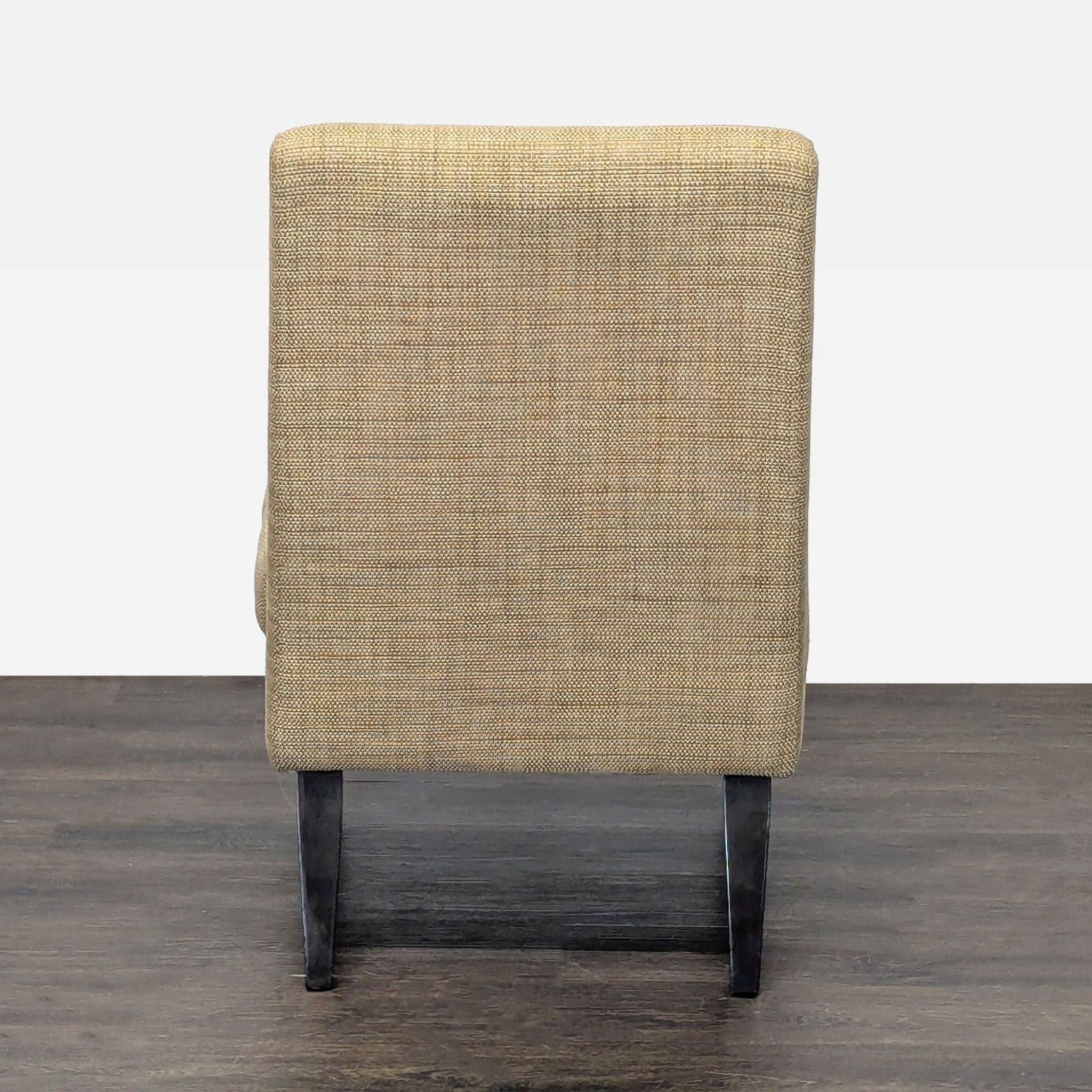 West Elm Lounge Chair in Tan Upholstery - Thumbnail 4