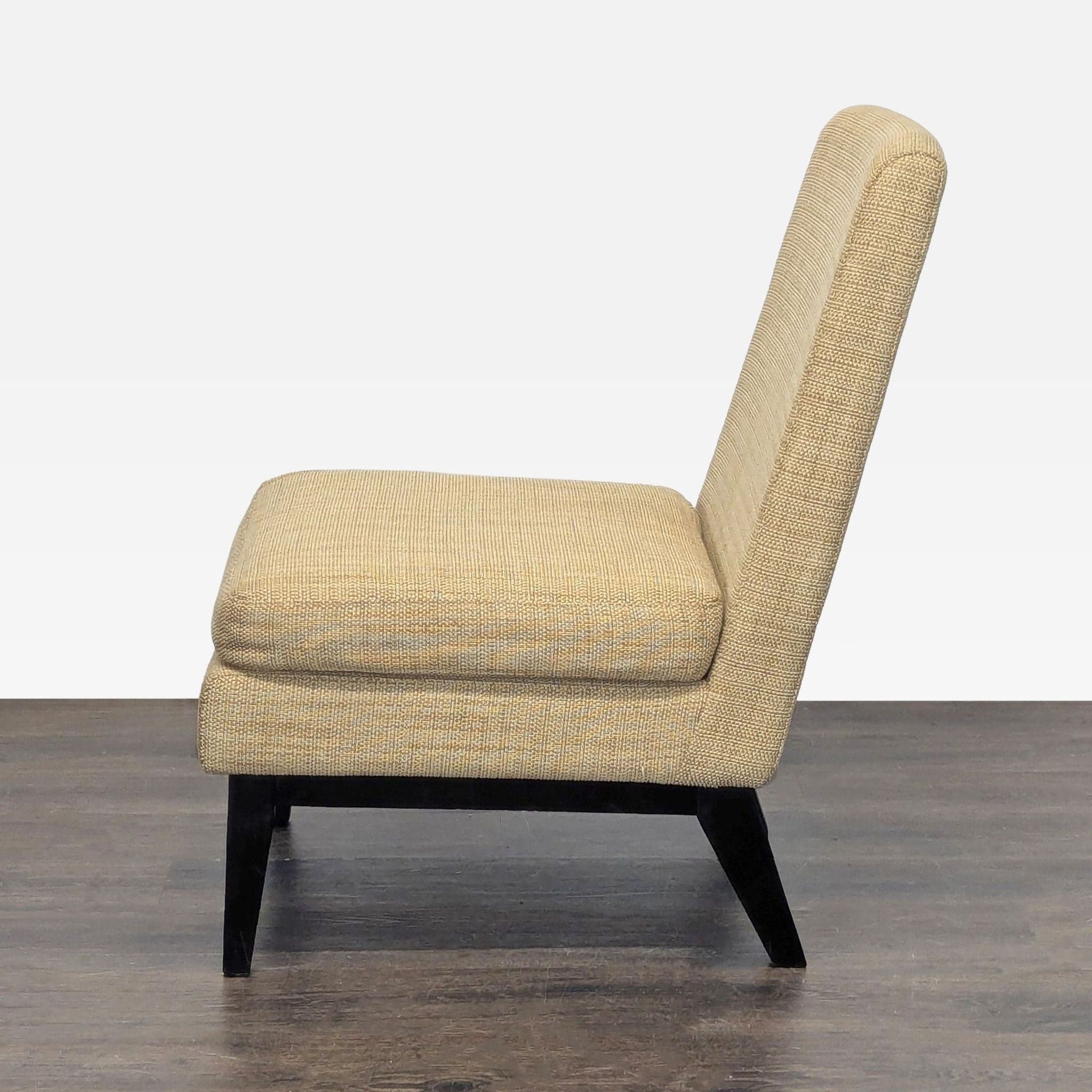 West Elm Lounge Chair in Tan Upholstery - Thumbnail 3