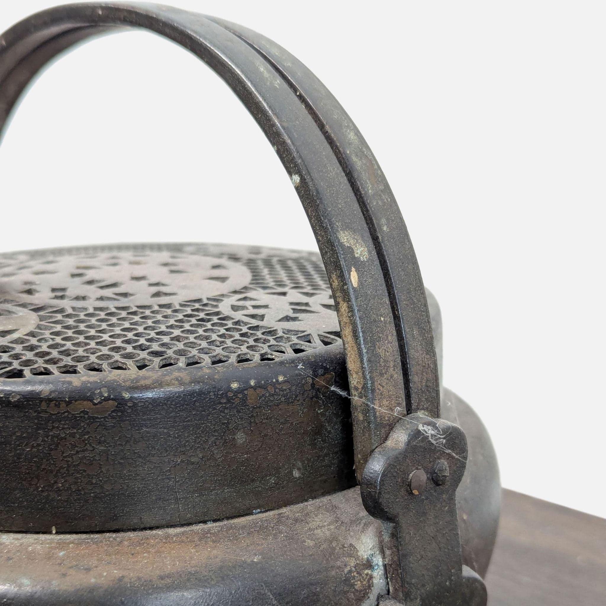 Antique Chinese Brass Hand Warmer - Thumbnail 3