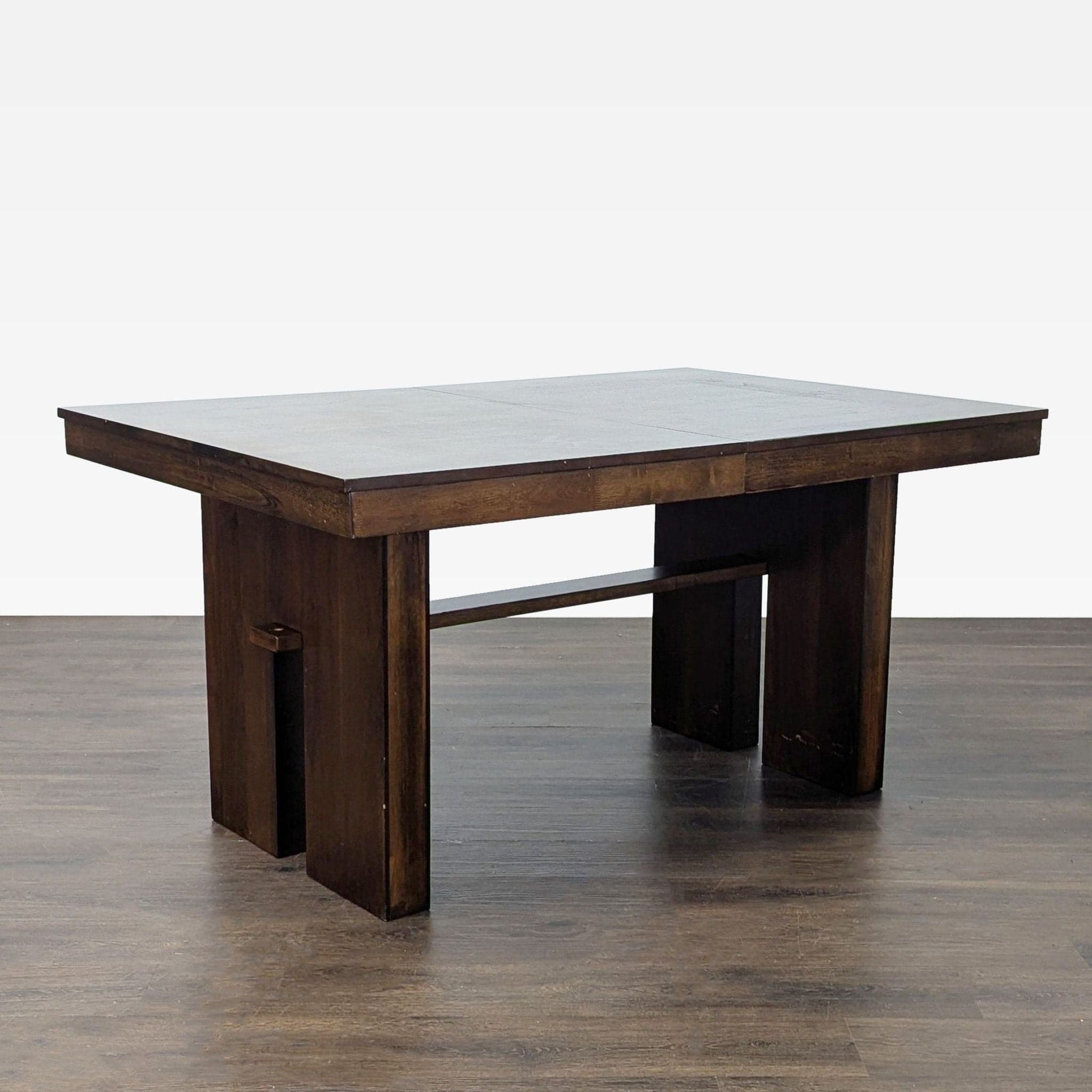Norcal Furnitures Modern 5-Piece Dining Set with Wooden Extendable Table and Upholstered Chairs - Thumbnail 2