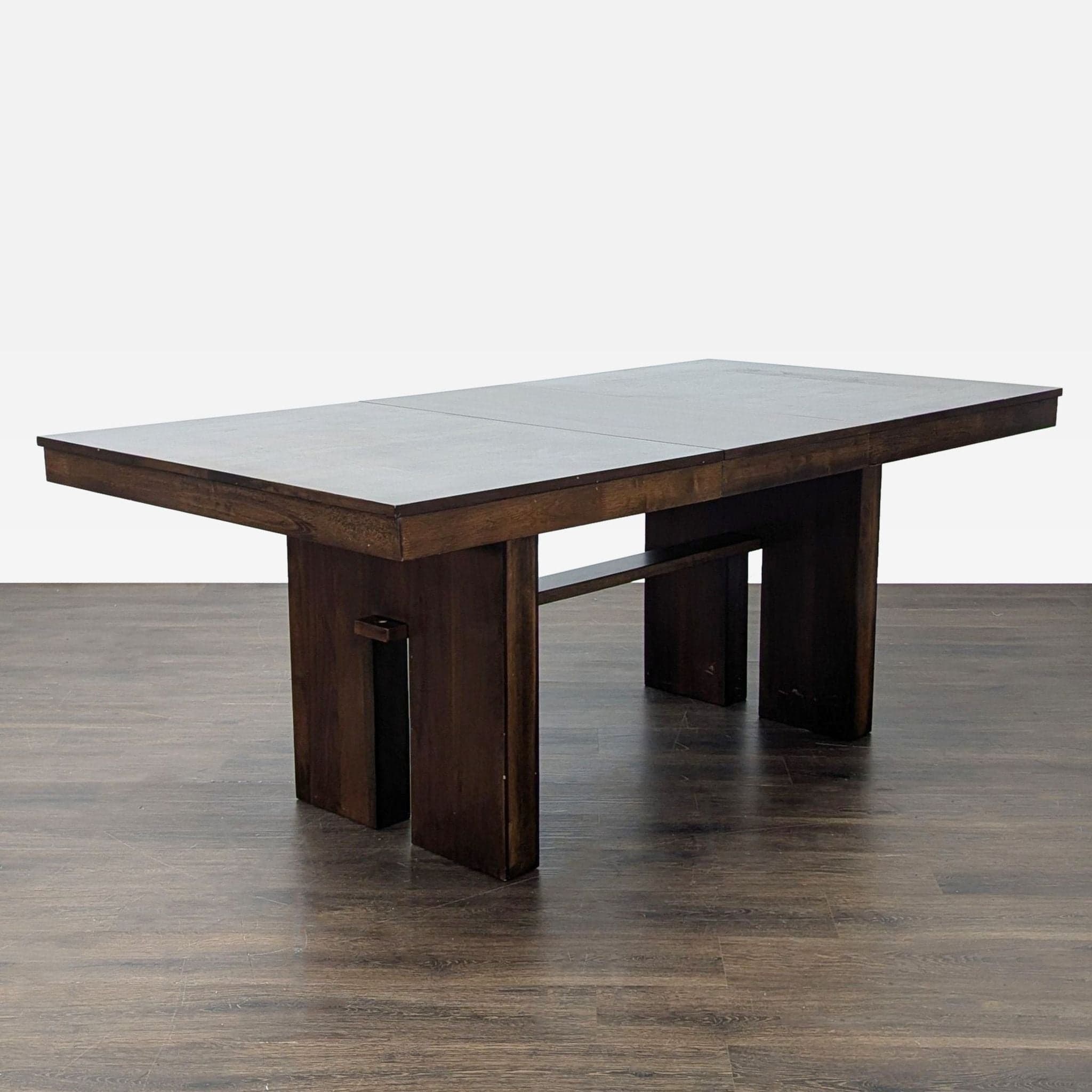 Norcal Furnitures Modern 5-Piece Dining Set with Wooden Extendable Table and Upholstered Chairs - Thumbnail 3