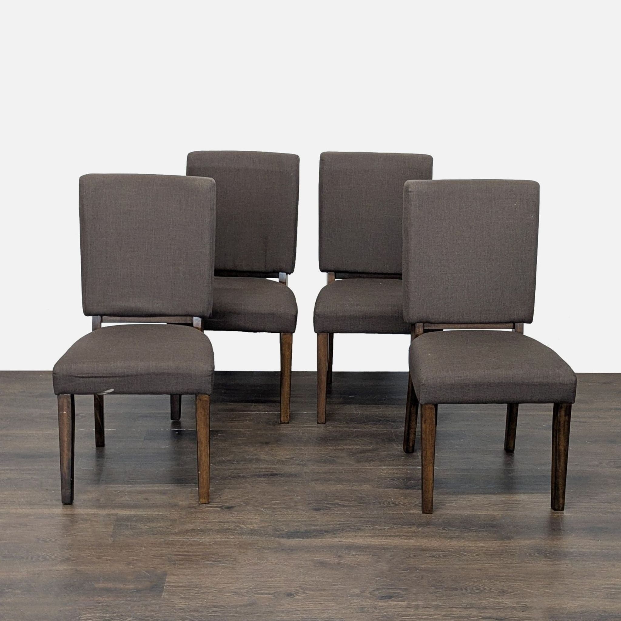 Norcal Furnitures Modern 5-Piece Dining Set with Wooden Extendable Table and Upholstered Chairs - Thumbnail 9