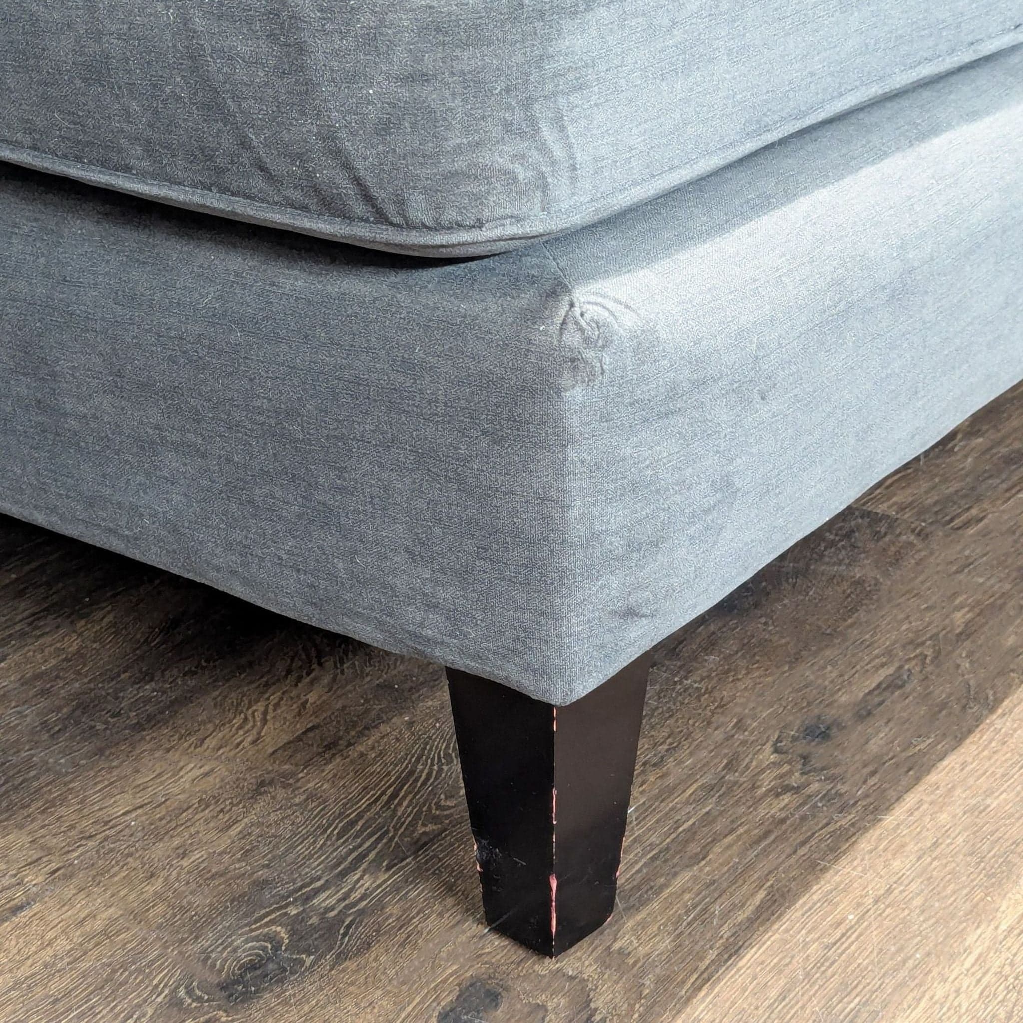 Modern Gray L-Shaped Sectional Sofa with Tufted Cushions - Thumbnail 6