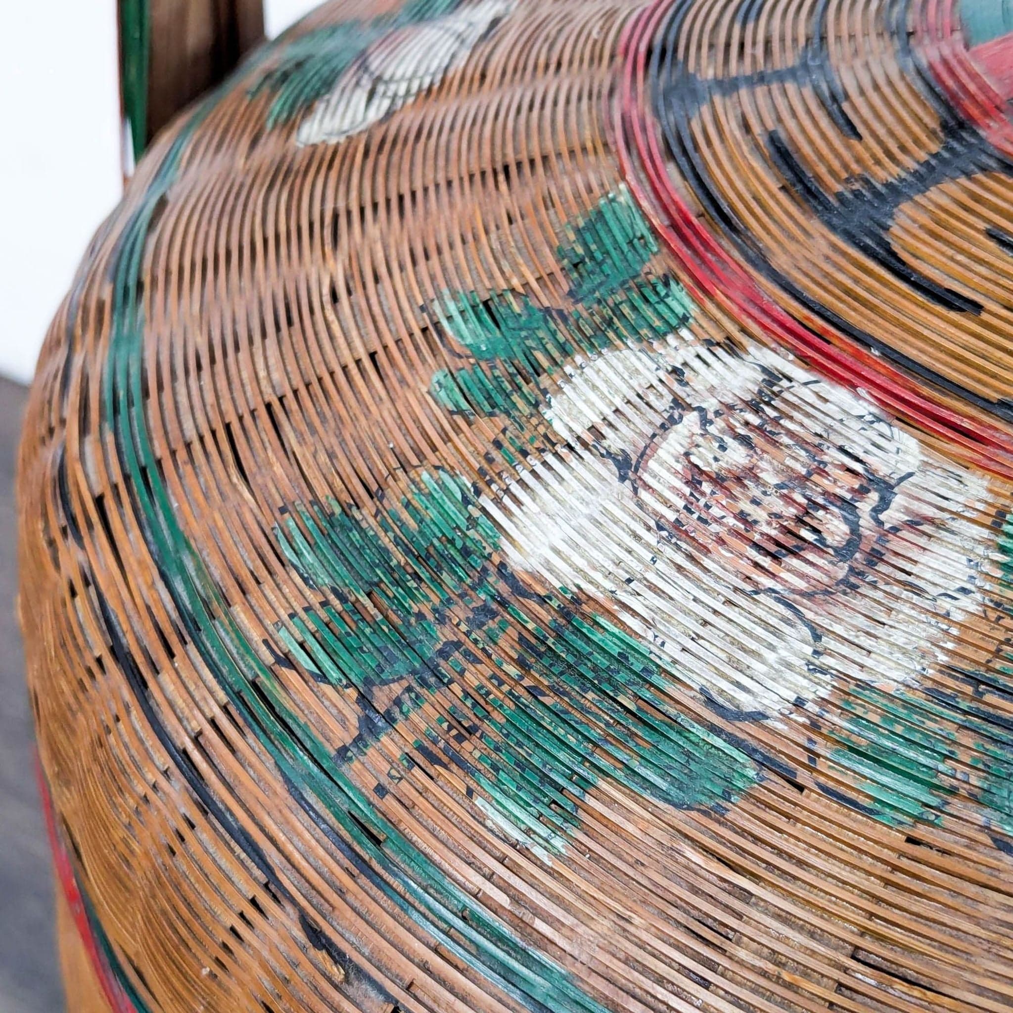 Antique Chinese Wedding Basket - Thumbnail 9