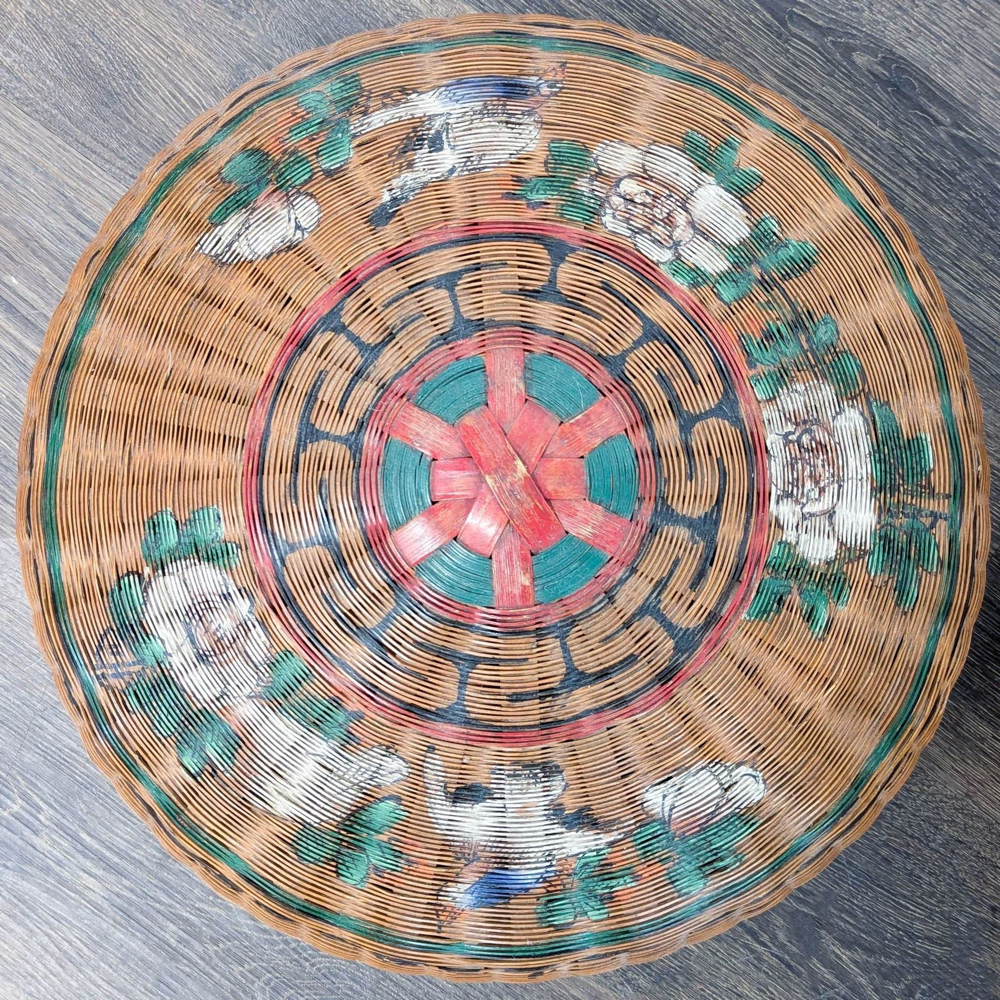 Antique Chinese Wedding Basket - Thumbnail 13