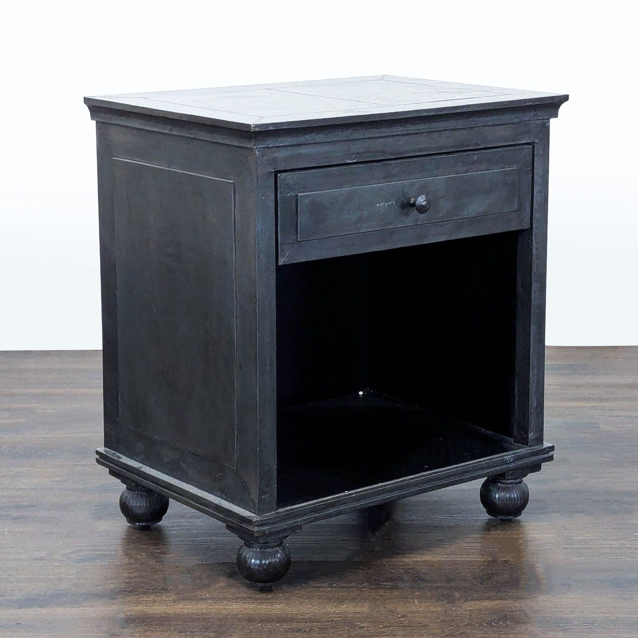 Restoration Hardware One Drawer Nightstand with Shelf - Thumbnail 3