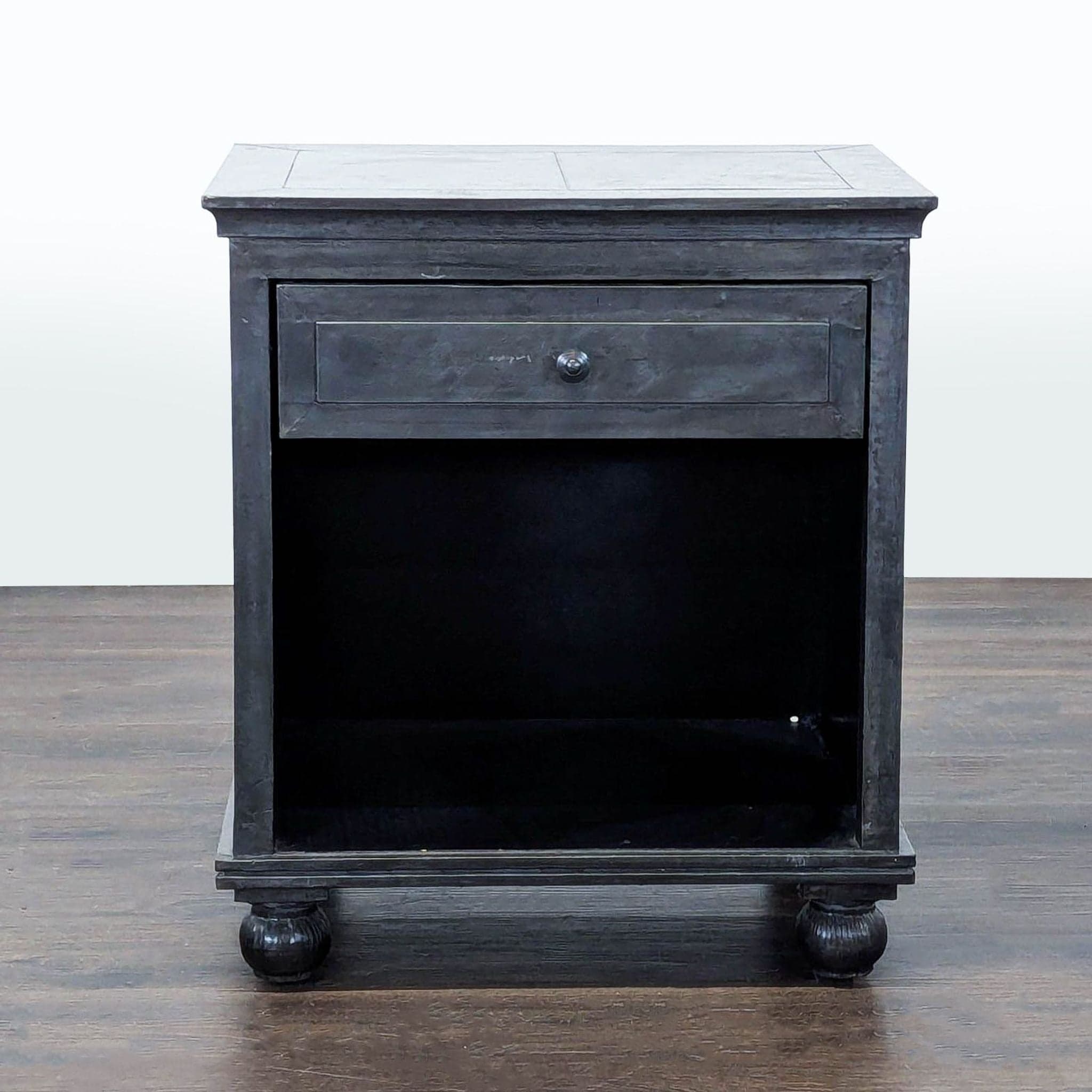 Restoration Hardware One Drawer Nightstand with Shelf