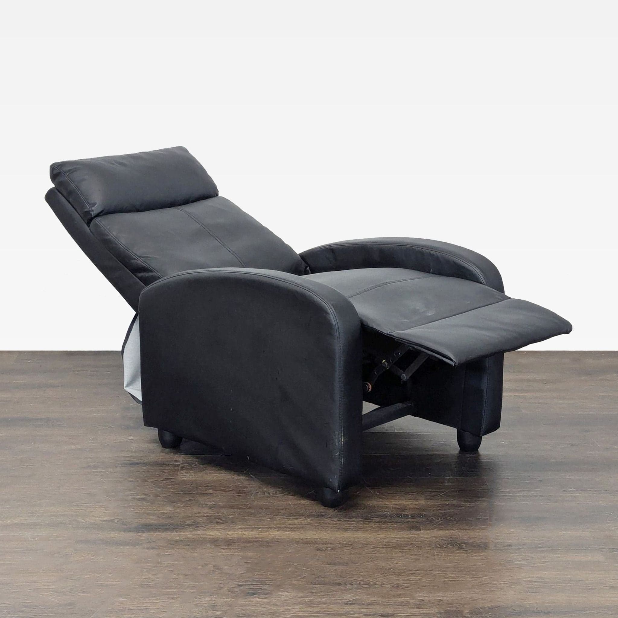 Max Furniture Black Reclining Lounge Chair – Comfortable and Modern - Thumbnail 2