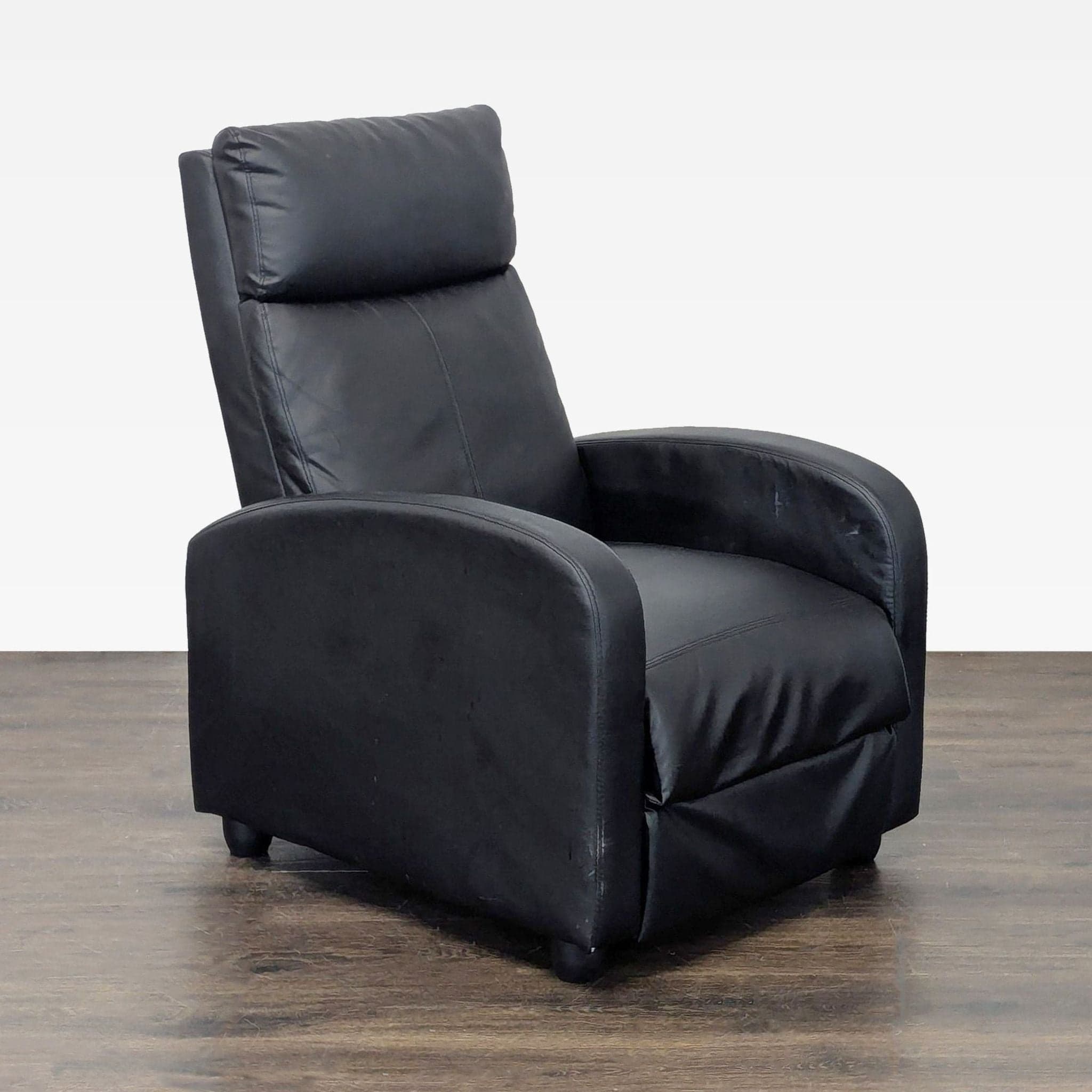Max Furniture Black Reclining Lounge Chair – Comfortable and Modern - Thumbnail 4