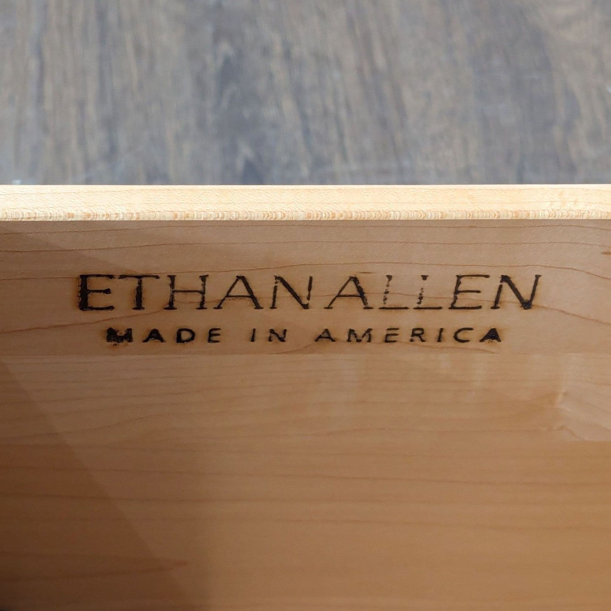 Vintage Ethan Allen One Drawer Media Cabinet - Thumbnail 10