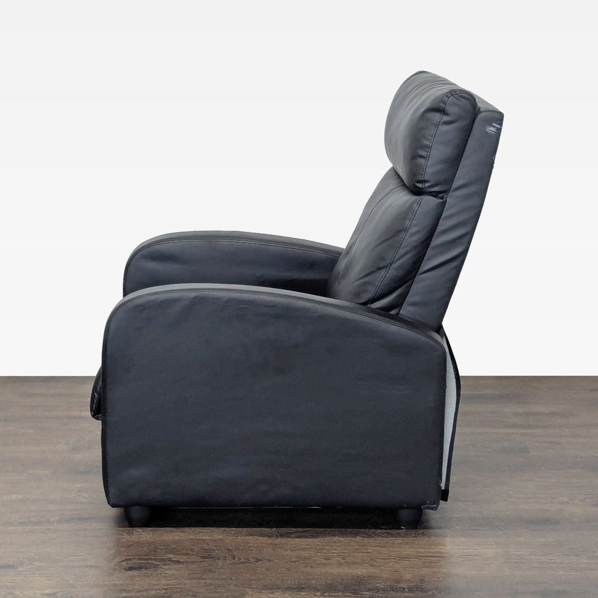 Max Furniture Black Reclining Lounge Chair – Comfortable and Modern - Thumbnail 8