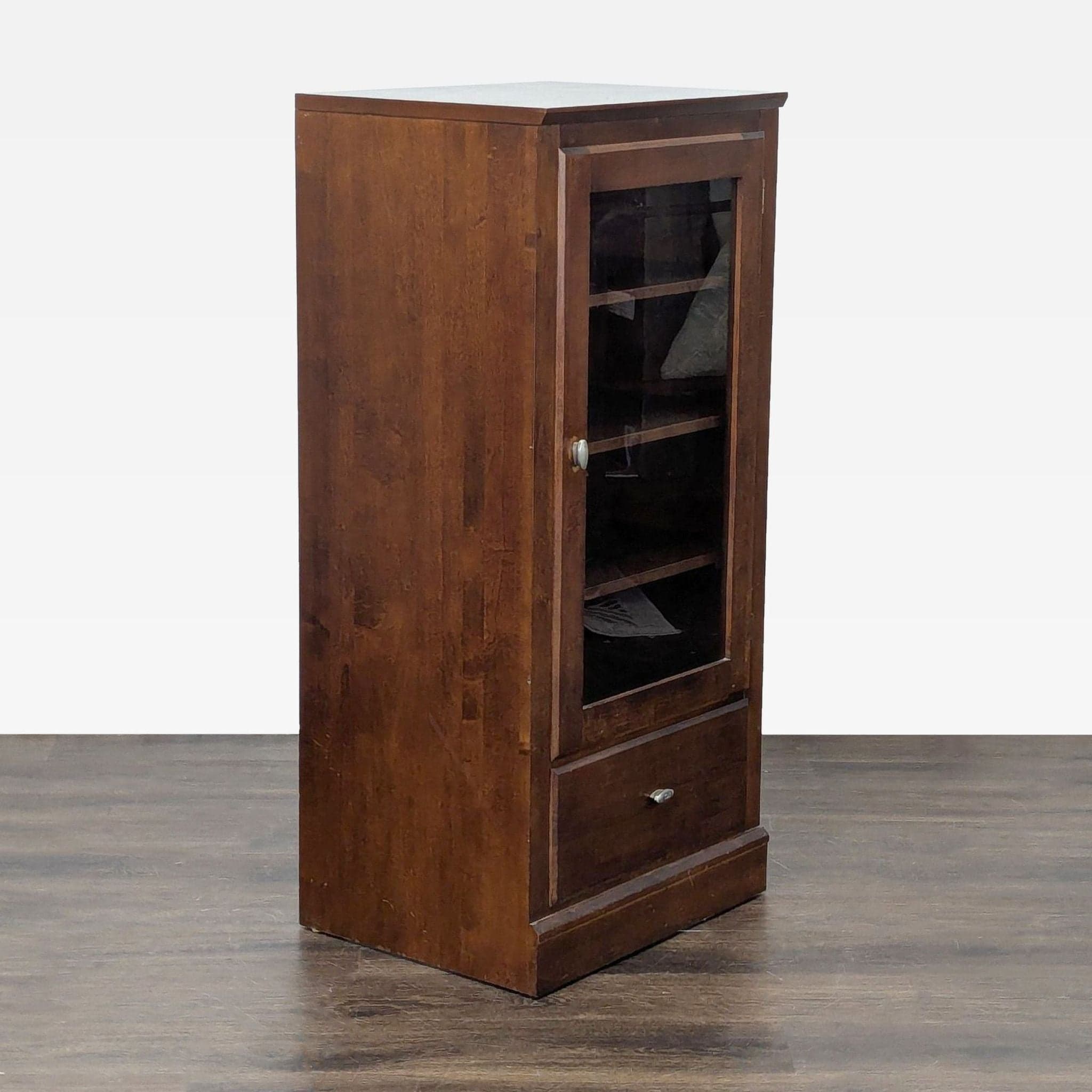 Vintage Ethan Allen One Drawer Media Cabinet - Thumbnail 3