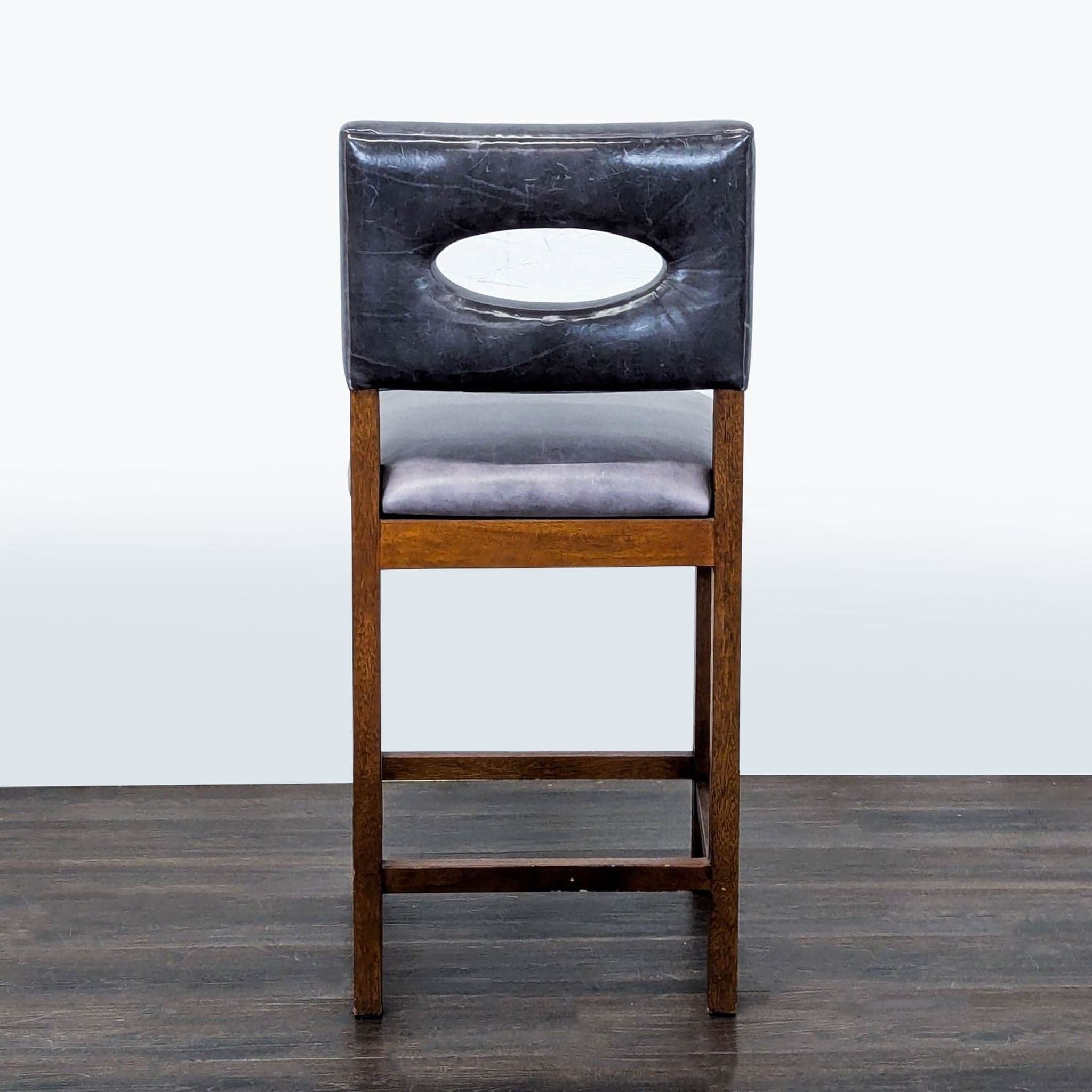 Palecek Leather Bar Stool - Thumbnail 4