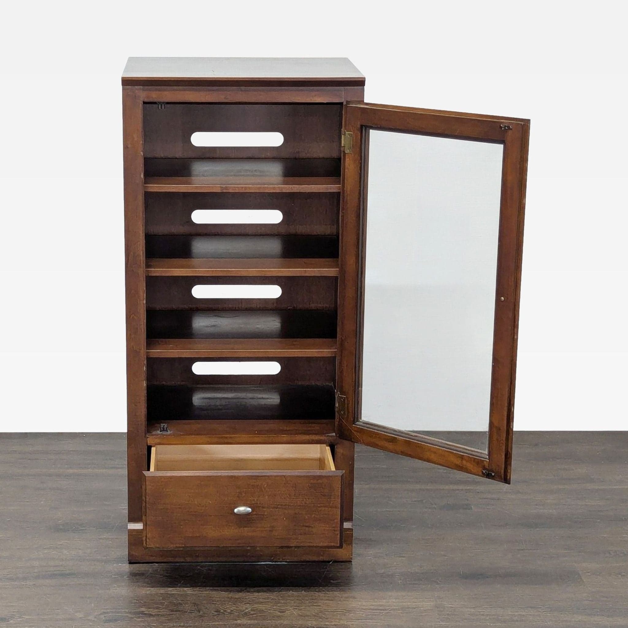 Vintage Ethan Allen One Drawer Media Cabinet - Thumbnail 4