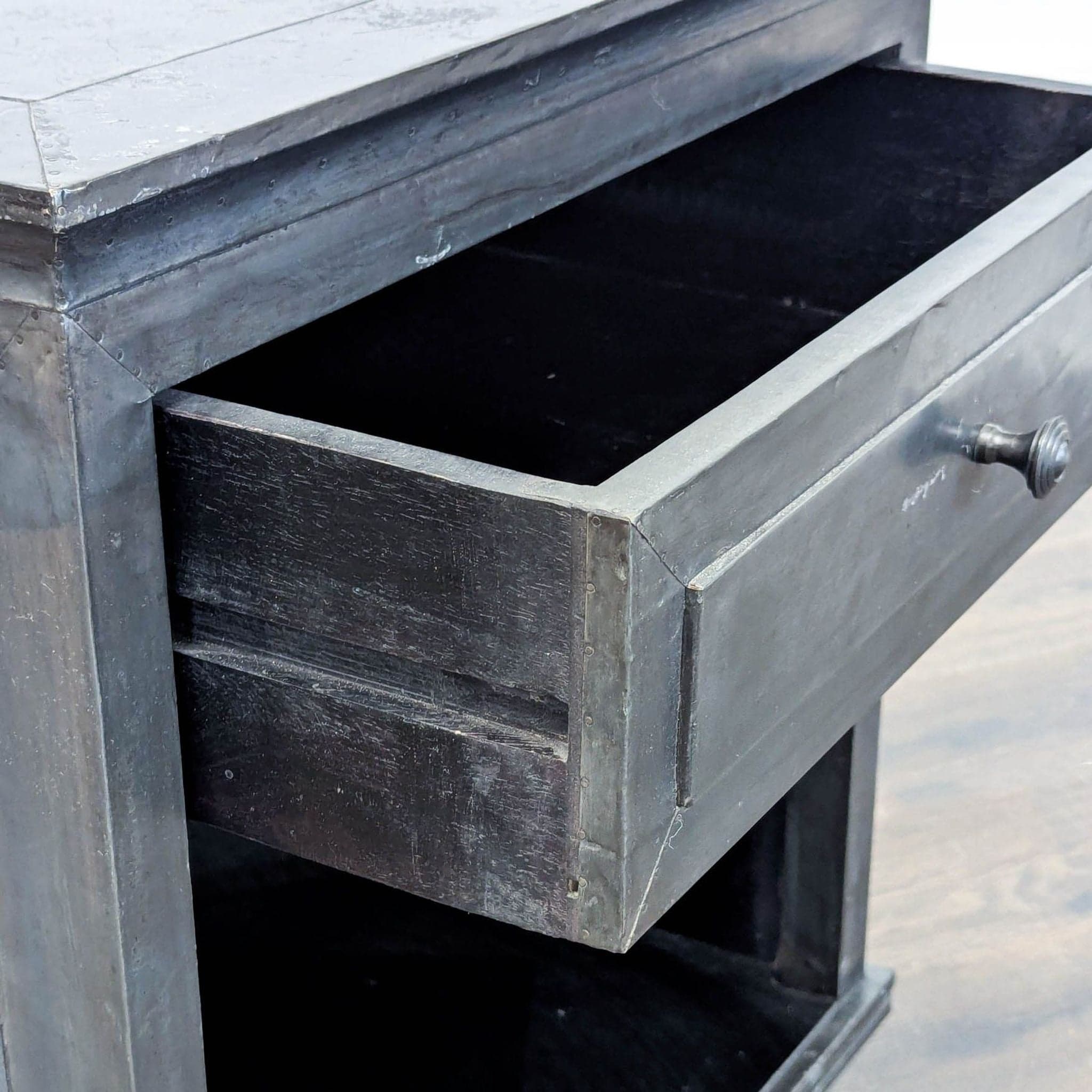 Restoration Hardware One Drawer Nightstand with Shelf - Thumbnail 9