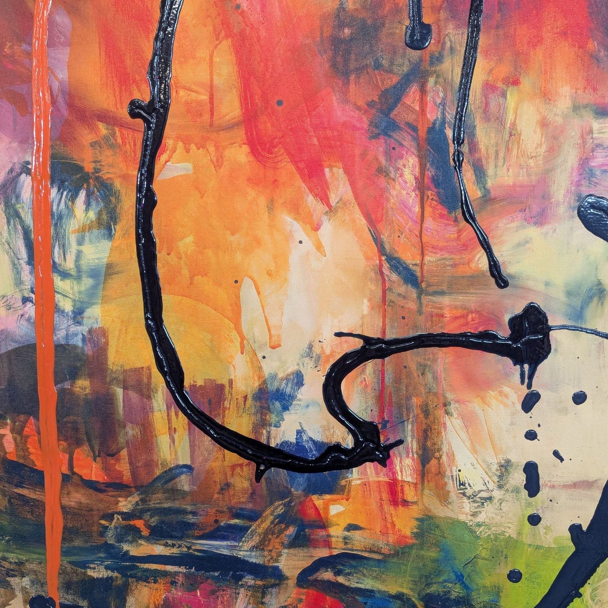 Fern Cassidy “Glory” Contemporary Textured Abstract Canvas - Thumbnail 4