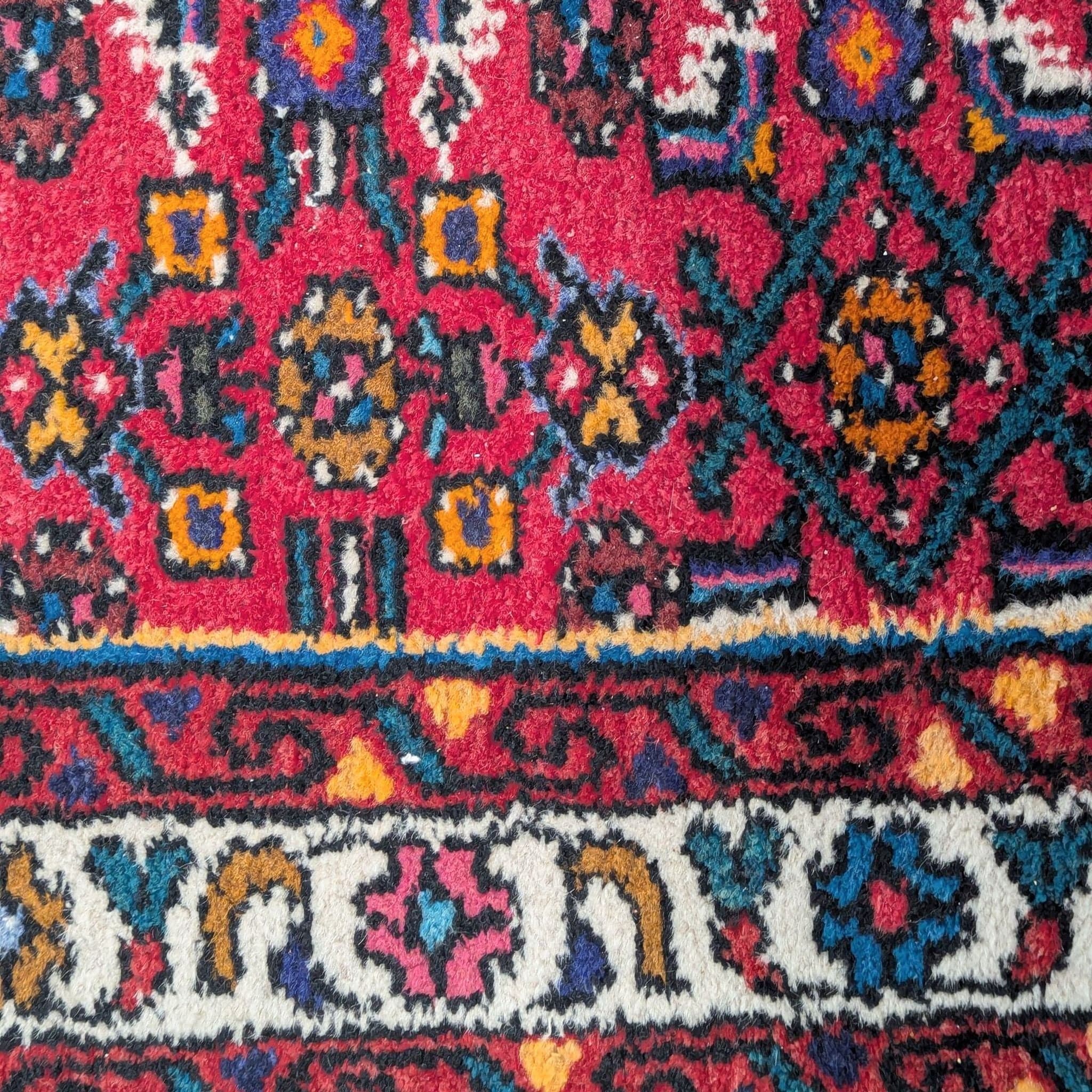 Persian Hamadan Style Wool Runner Rug – 10’ x 32” - Thumbnail 2