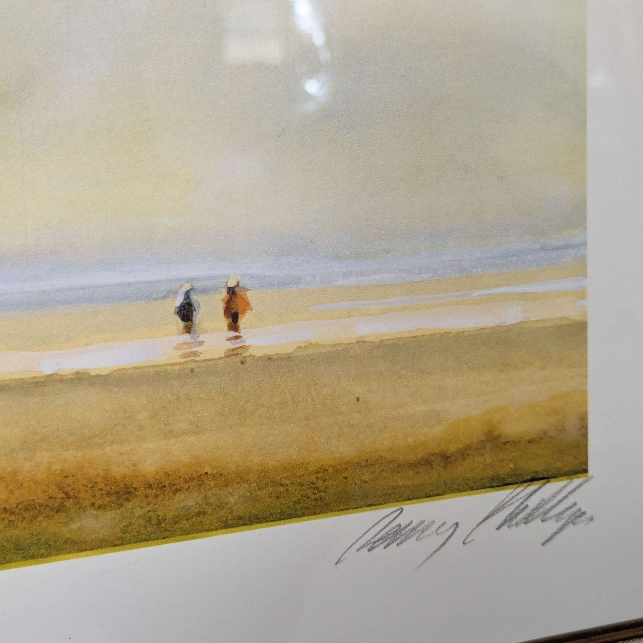 P. Phillips “Shore Path” Signed Limited Edition Giclée Framed Art Print by Lisa Violetto Designs - Thumbnail 5