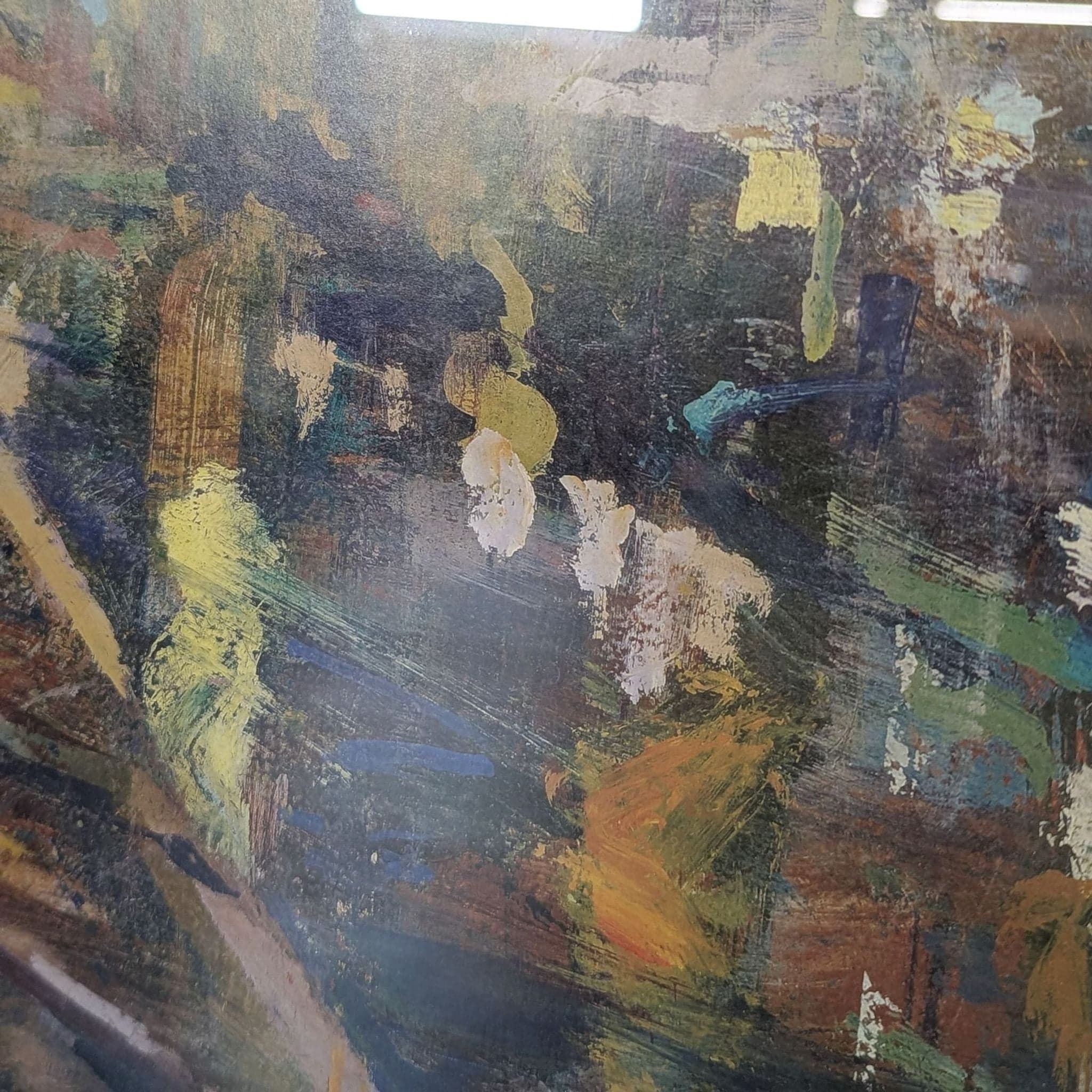 Steven Larson Framed “Pizza at 4am” – Modern Urban Night Scene - Thumbnail 2