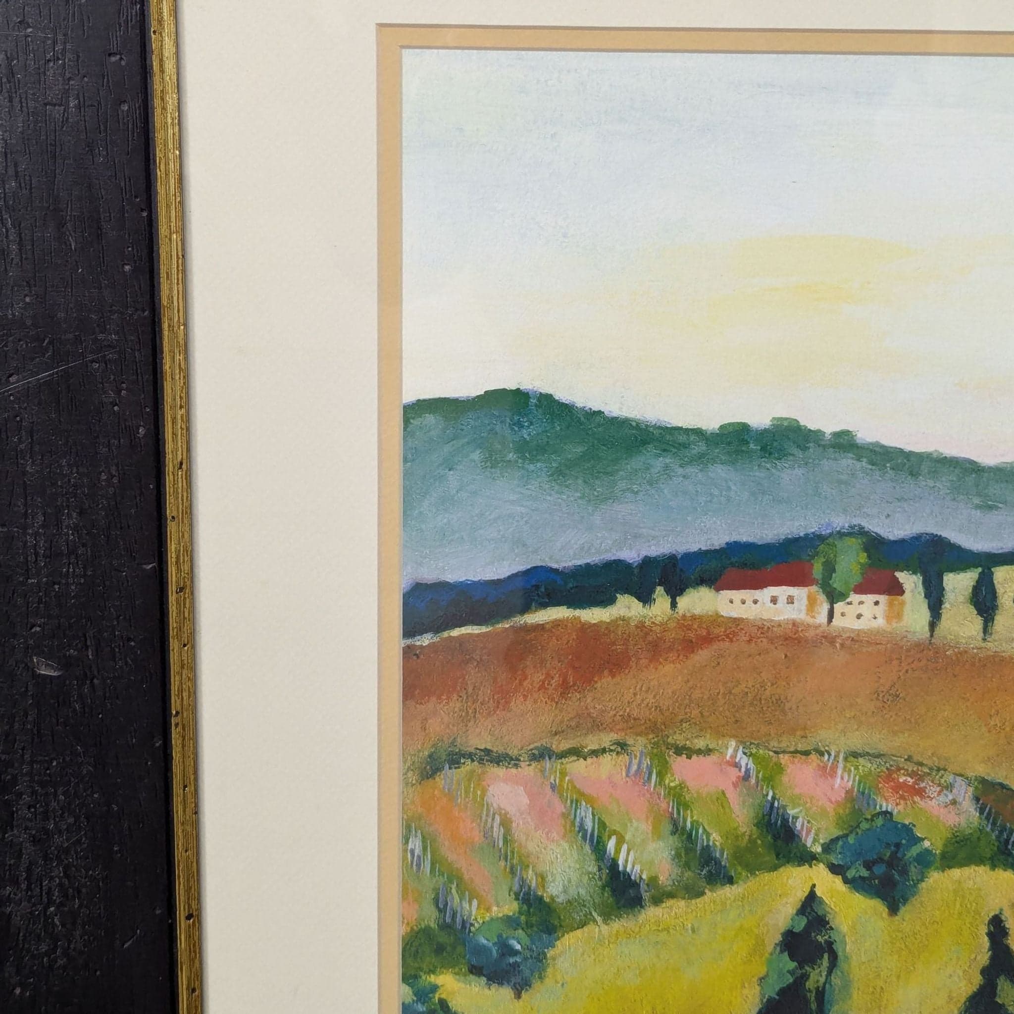 Kris Taylor Framed Landscape Painting “ Daydreams In Tuscany” - Thumbnail 4
