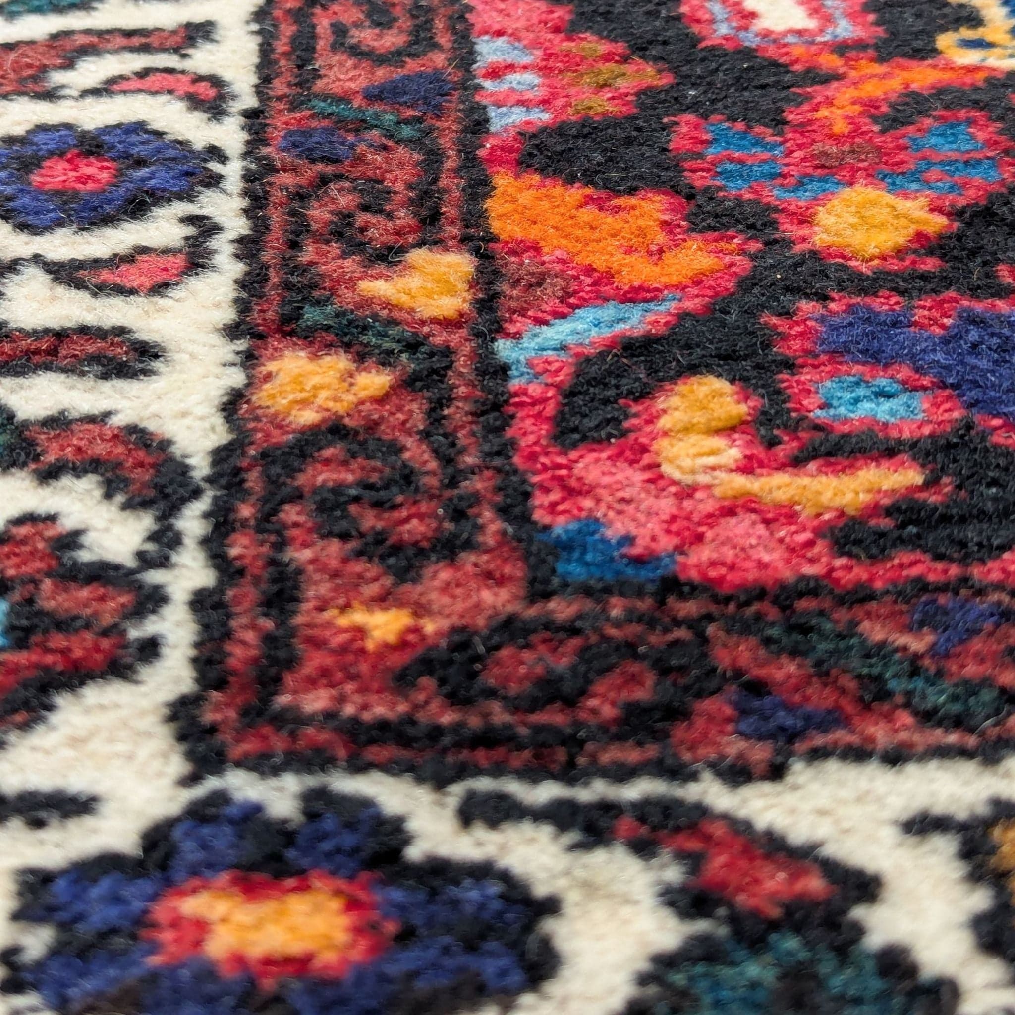 Persian Hamadan Style Wool Runner Rug – 10’ x 32” - Thumbnail 5