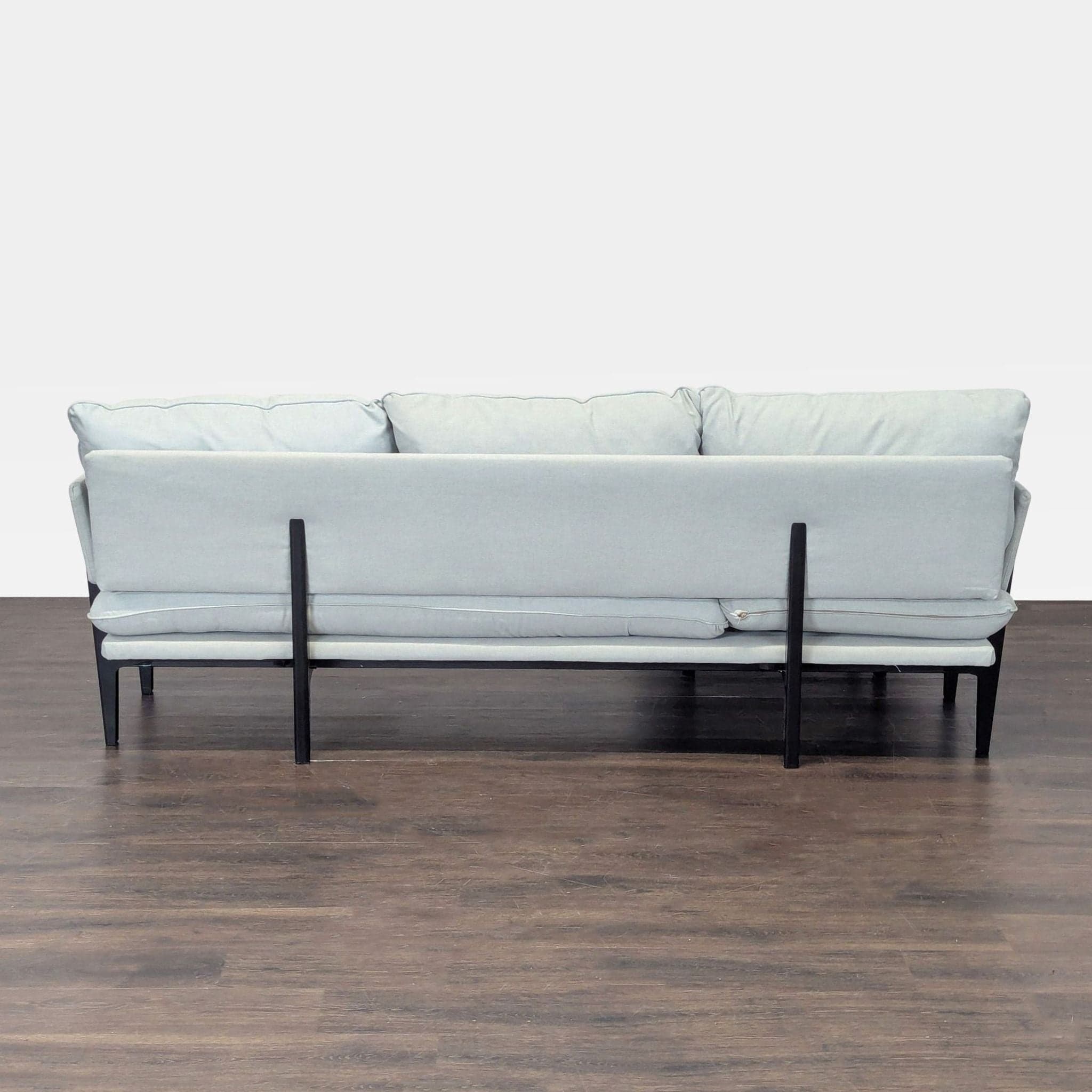 Floyd 3-Seat Sectional Sofa with Chaise - Seafoam Green - Thumbnail 4