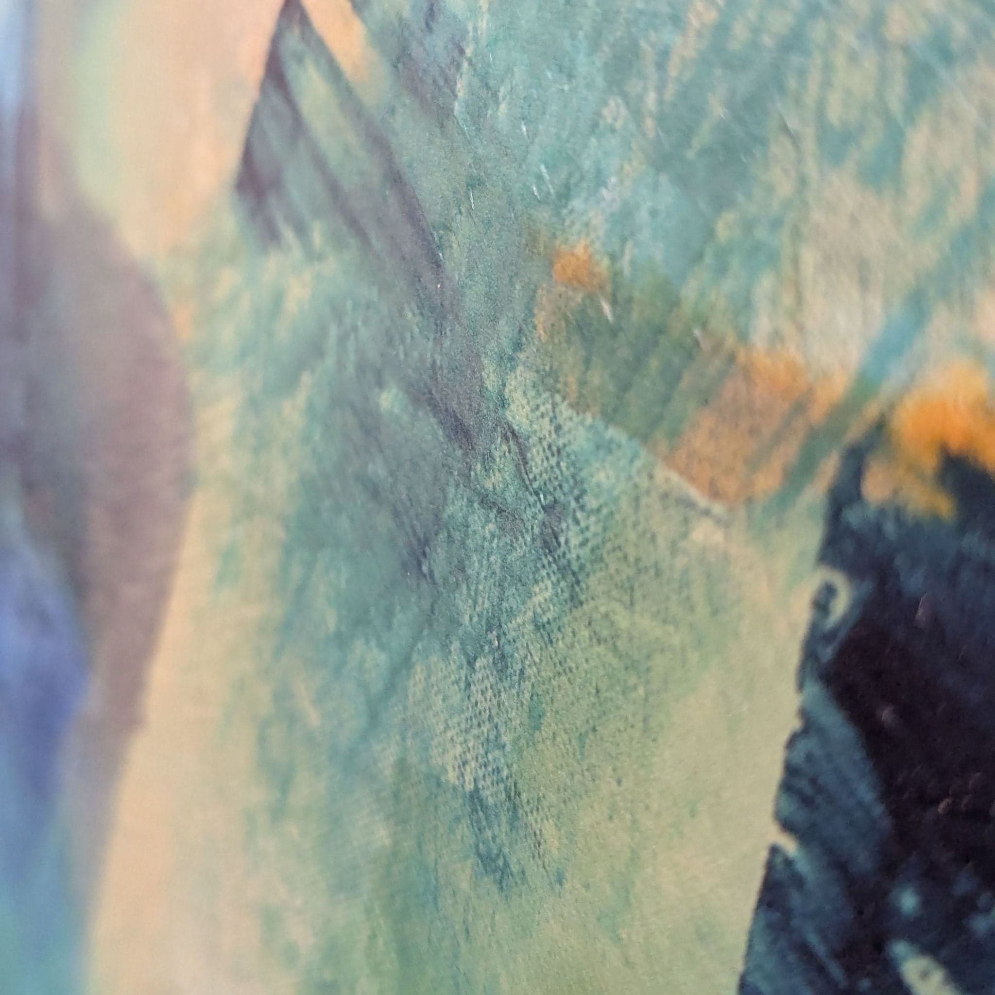 “World Map Mystery” Contemporary Abstract Giclée on Canvas - Thumbnail 5