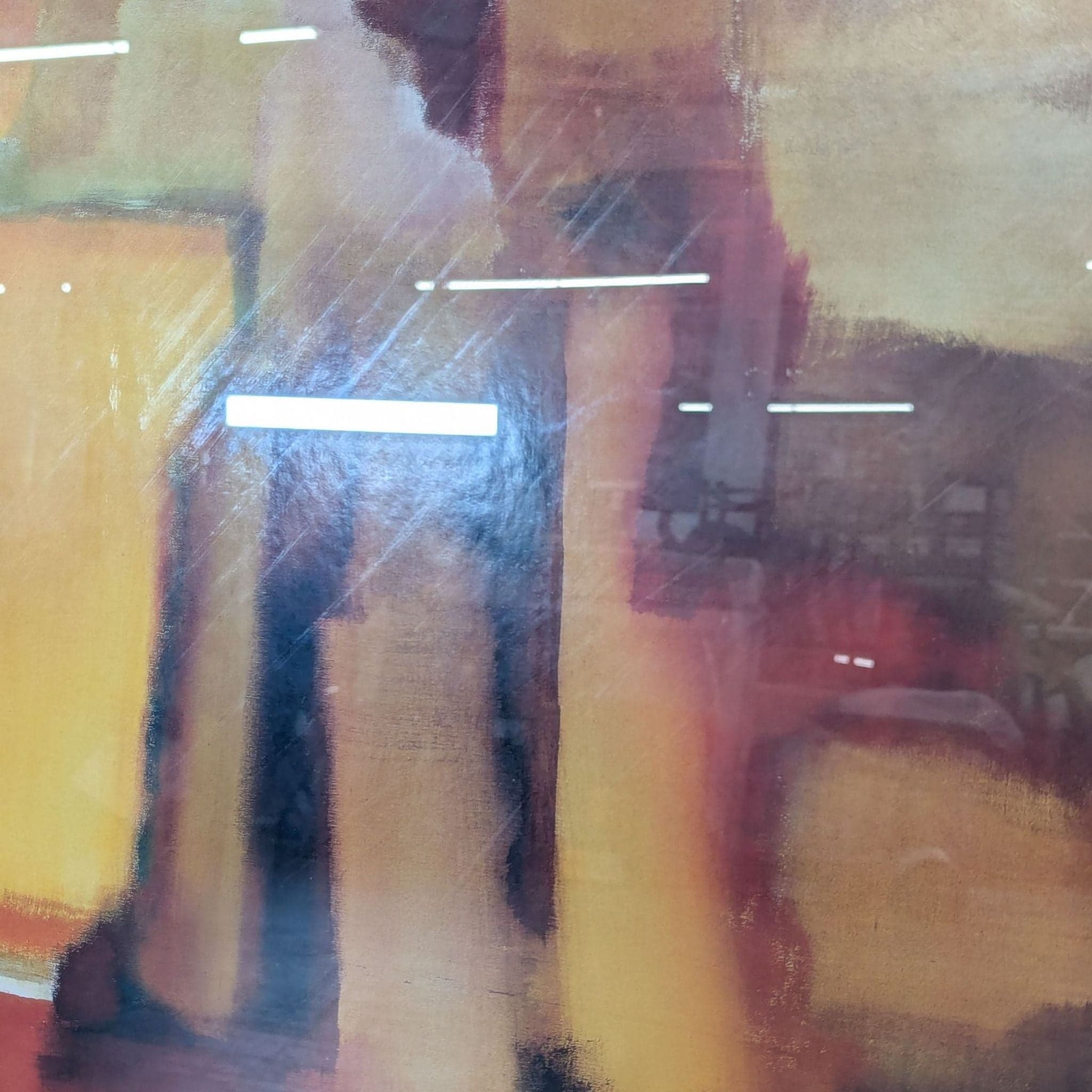 Nancy Ortenstone “Harmonies of Space” Abstract Framed Art Print - Warm Tones - Thumbnail 5