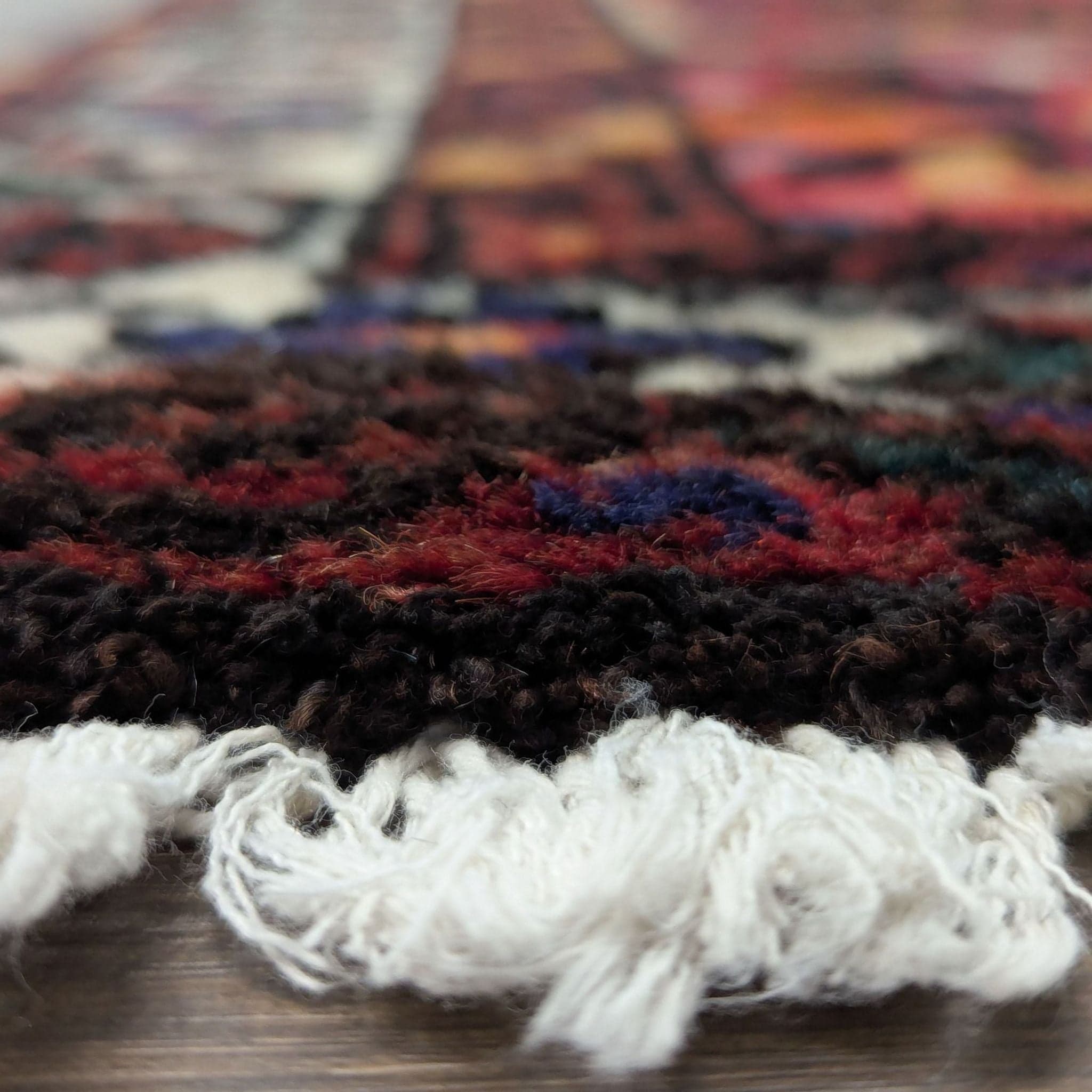 Persian Hamadan Style Wool Runner Rug – 10’ x 32” - Thumbnail 6