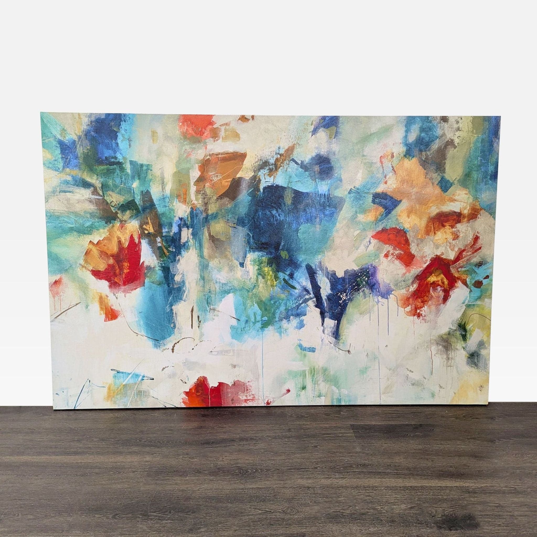 “World Map Mystery” Contemporary Abstract Giclée on Canvas