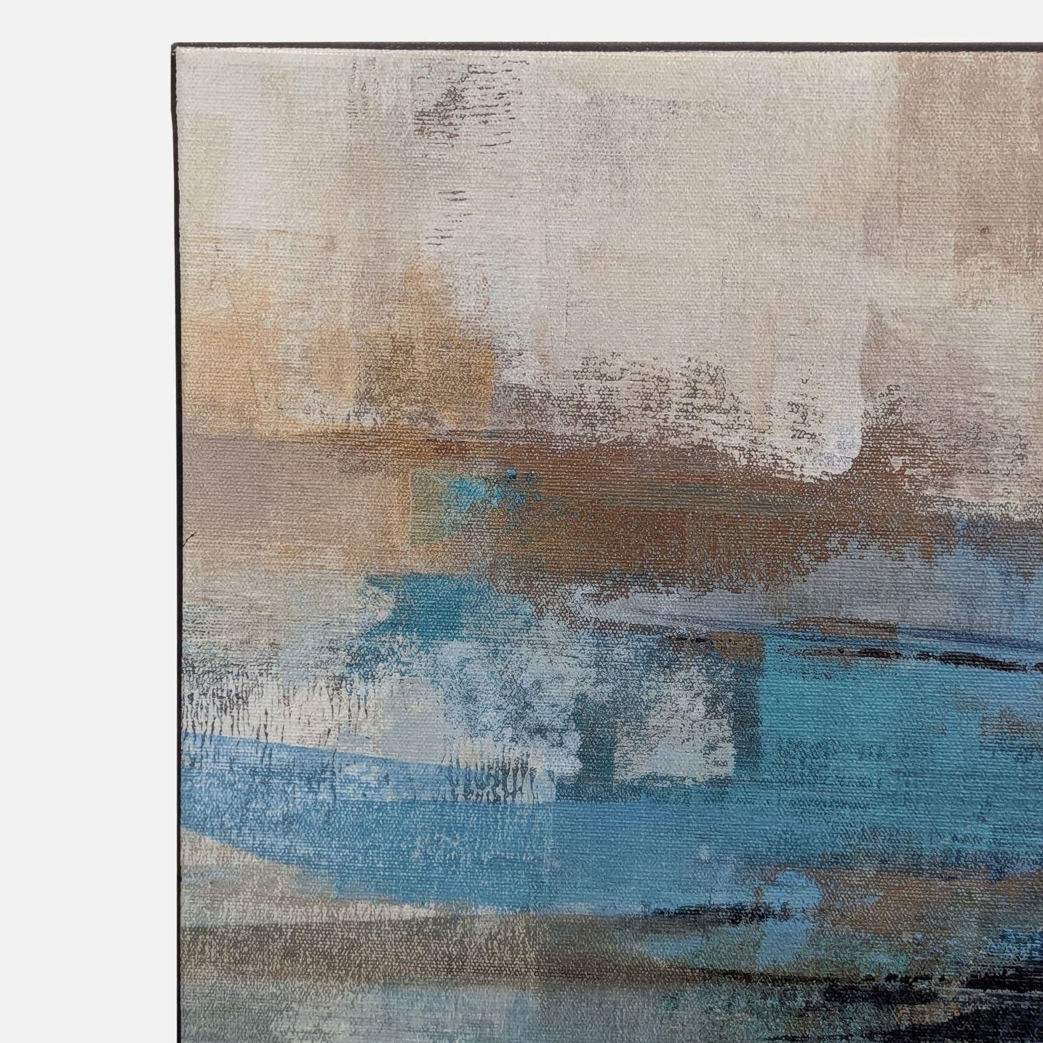 Silvia Vassileva “Morning Fjord” Abstract Landscape Canvas Giclee - Thumbnail 4