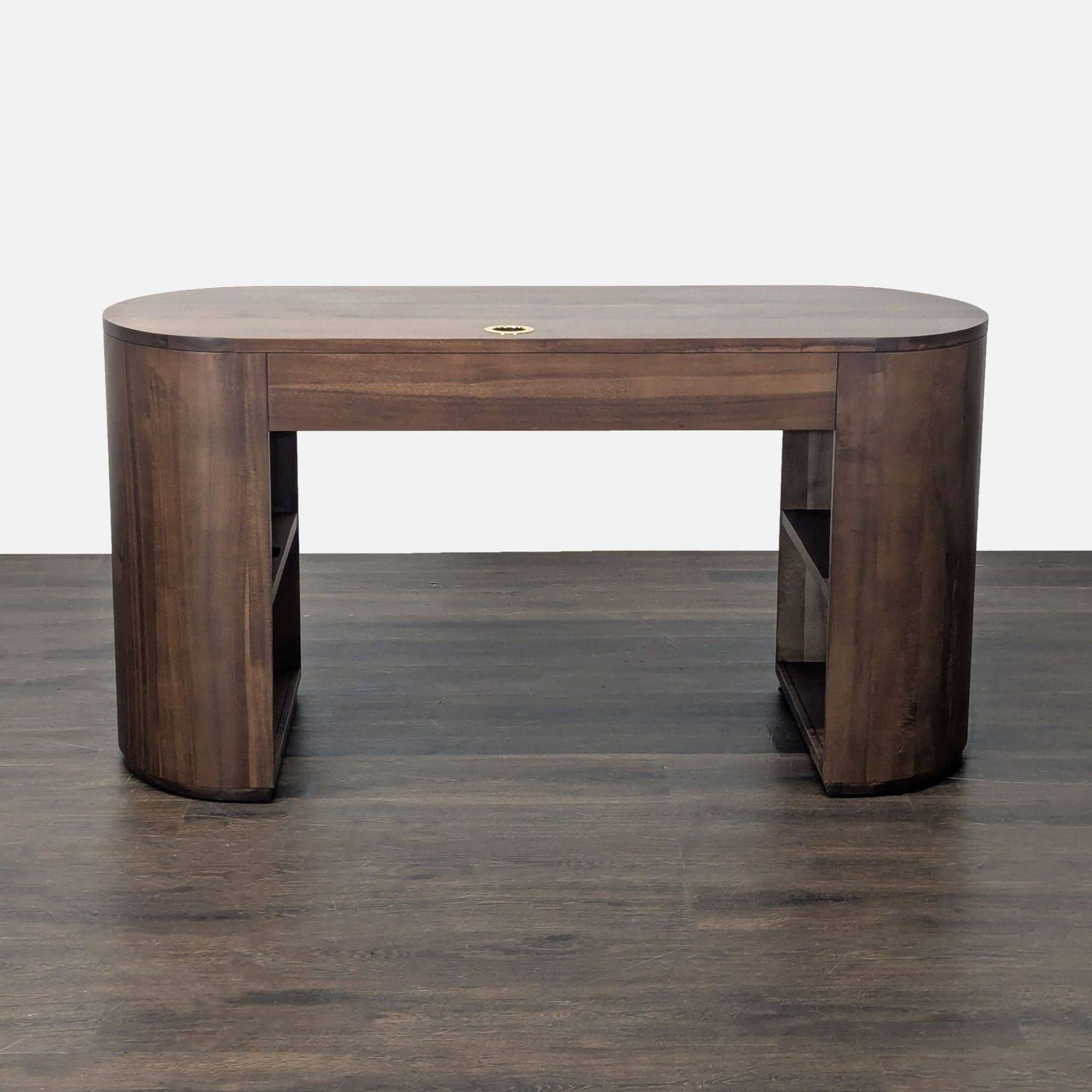 Four Hands Pilar Modern Wooden Desk with Storage and Drawer - Thumbnail 6