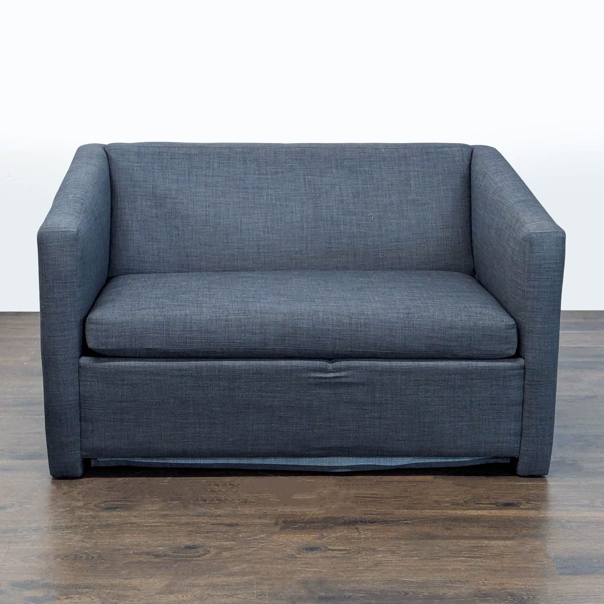 CB2 Modern Twin Sleeper Sofa in Dark Gray Fabric