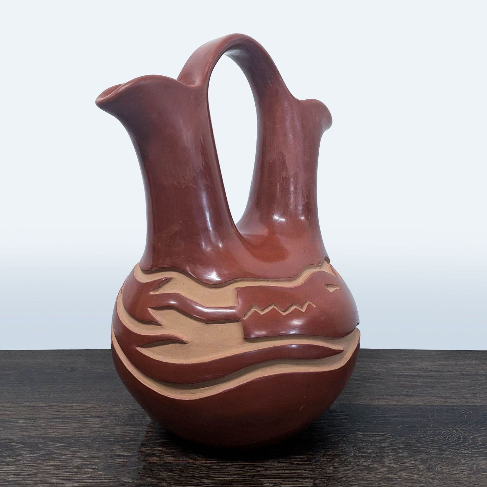 Ceramic Double Neck Ewer - Thumbnail 2