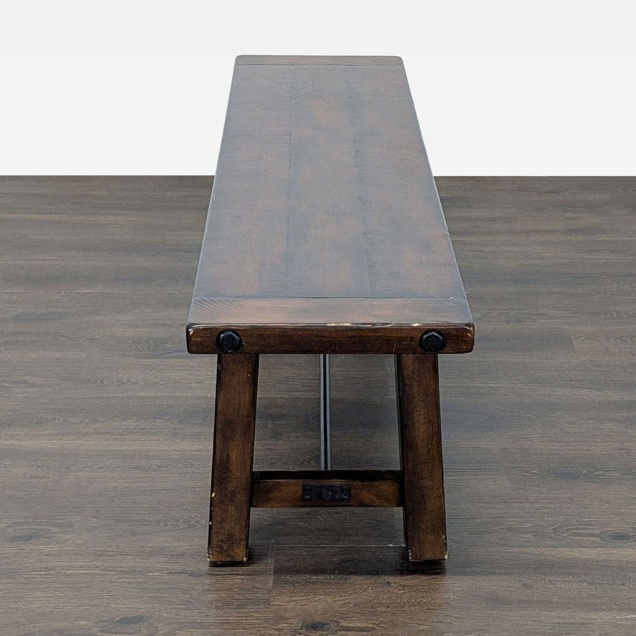 Pottery Barn Benchwright Extendable Rustic Dining Set with Table, 5 Chairs & Bench - Thumbnail 6