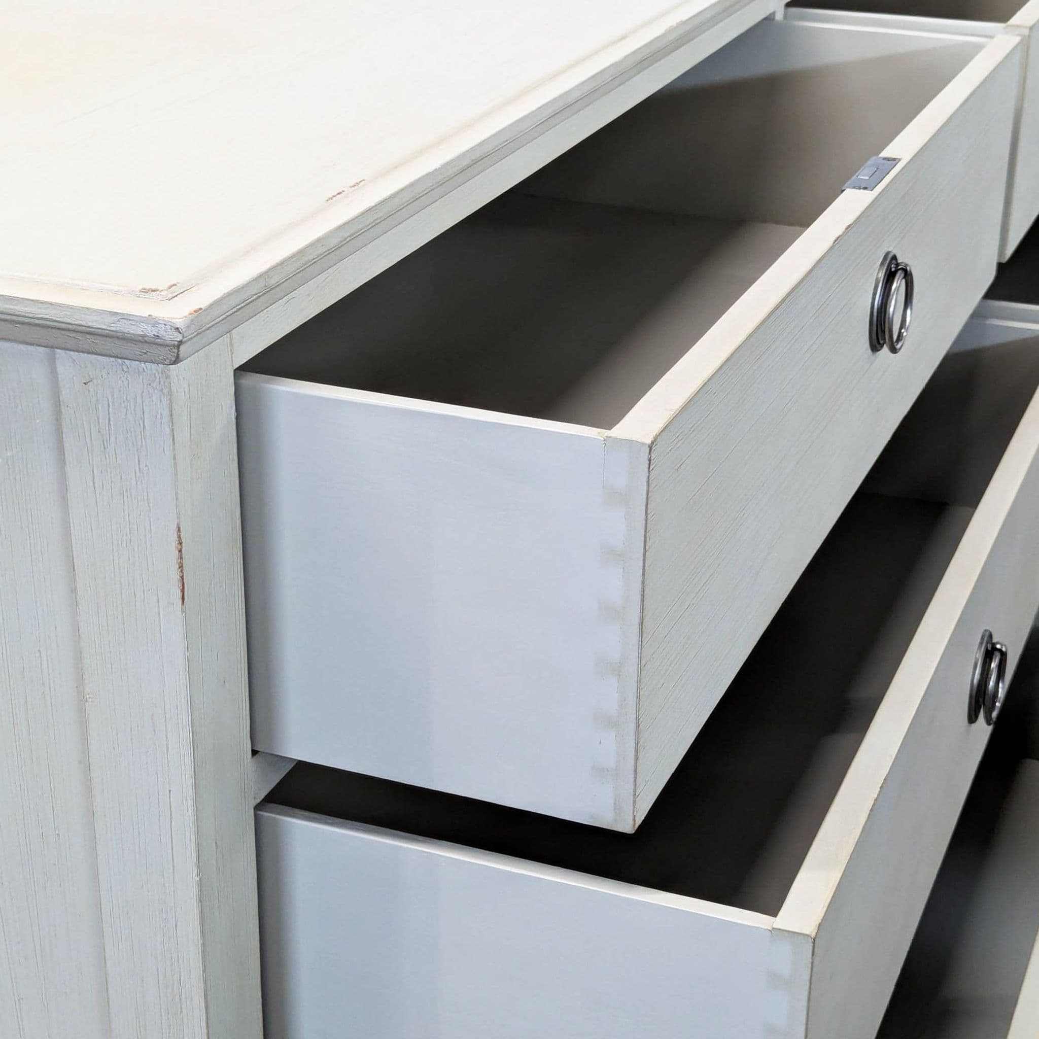 Restoration Hardware Maison 6-Drawer Dresser in Antique White - Thumbnail 10