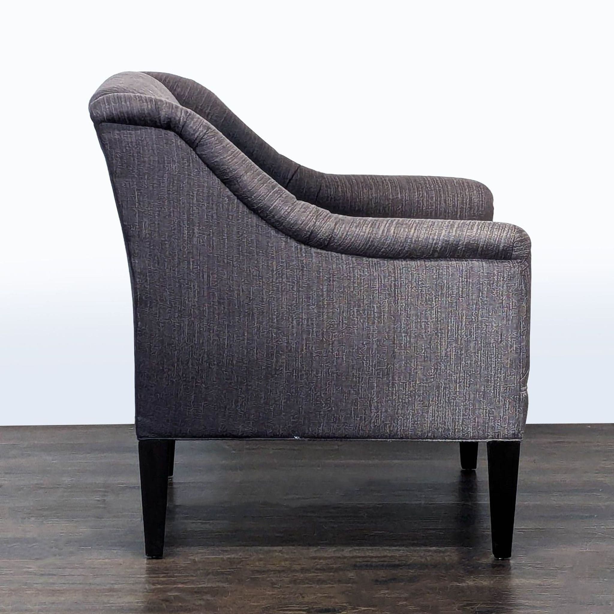 McCreary Modern Lounge Chair – Dark Gray Upholstered Armchair - Thumbnail 3