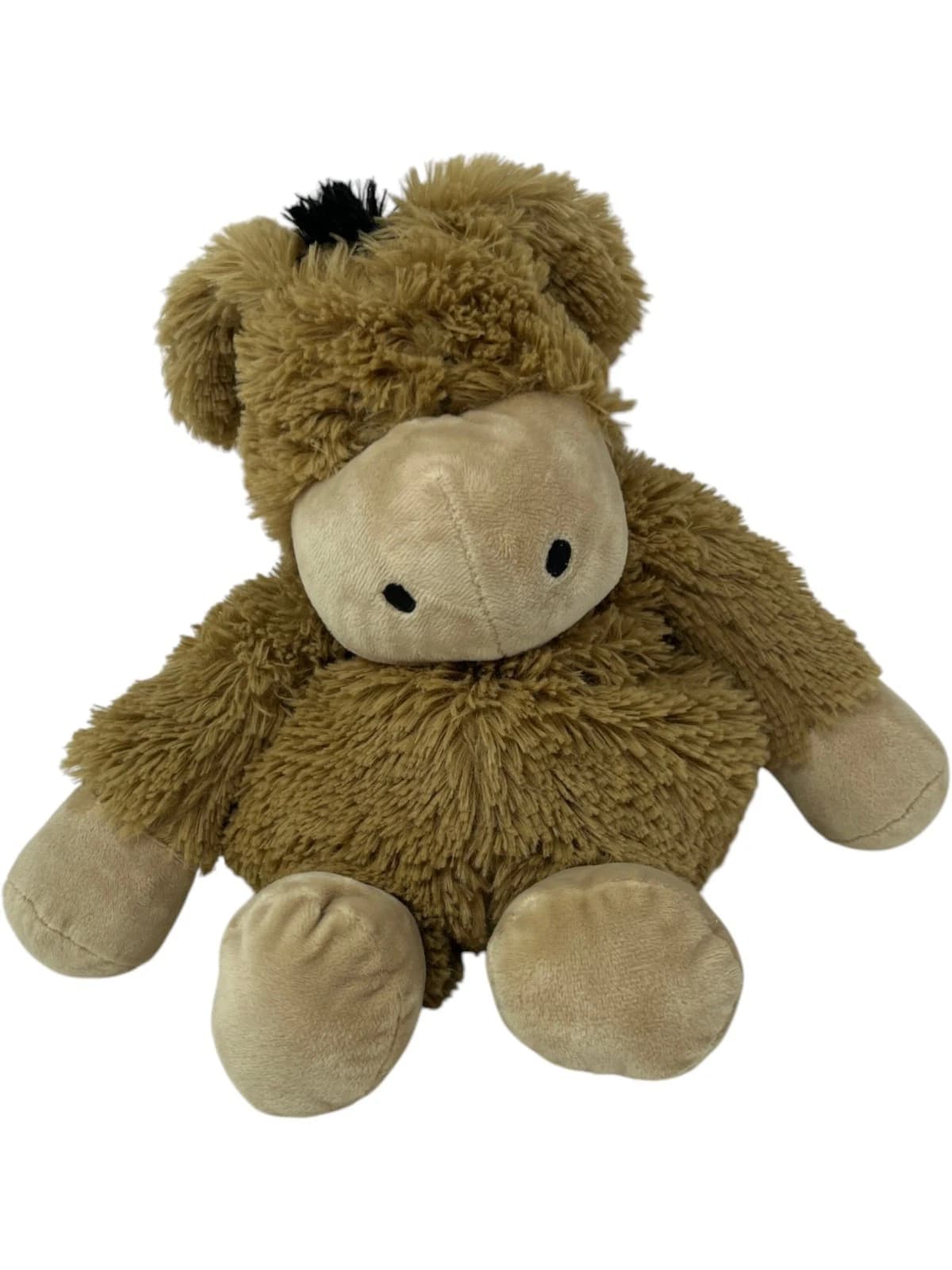 Warmies Full Size Donkey Plush Toy Brown - Thumbnail 3