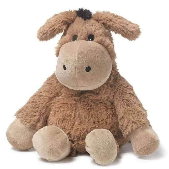 Warmies Full Size Donkey Plush Toy Brown - Thumbnail 5