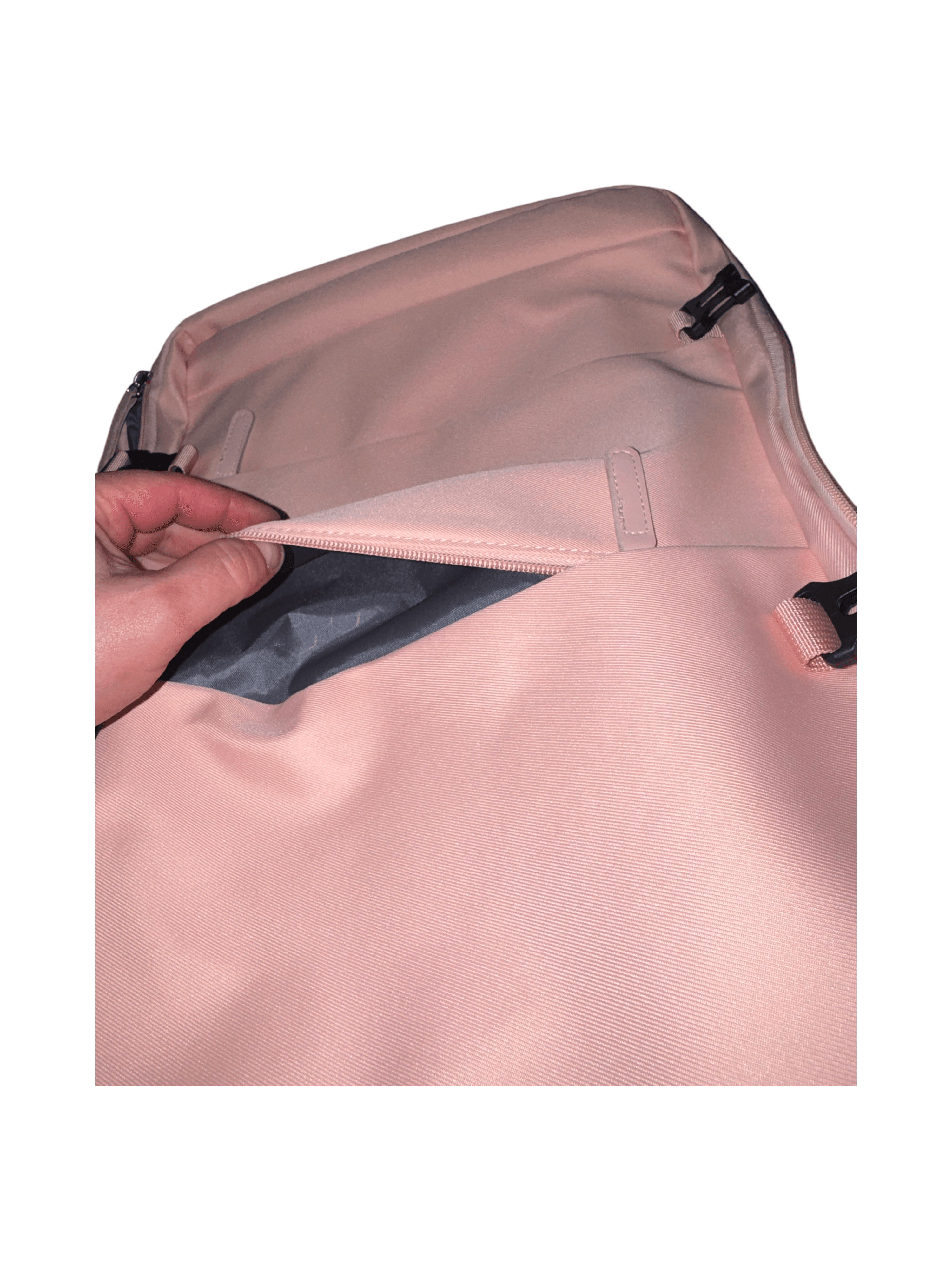 Pink Travel Backpack with USB Charging Port - Thumbnail 5