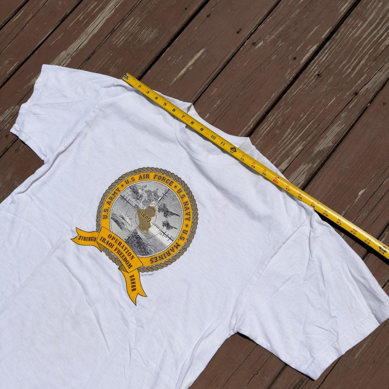 Super Rare Early 2000s Operation Iraqi Freedom Tee - Thumbnail 4