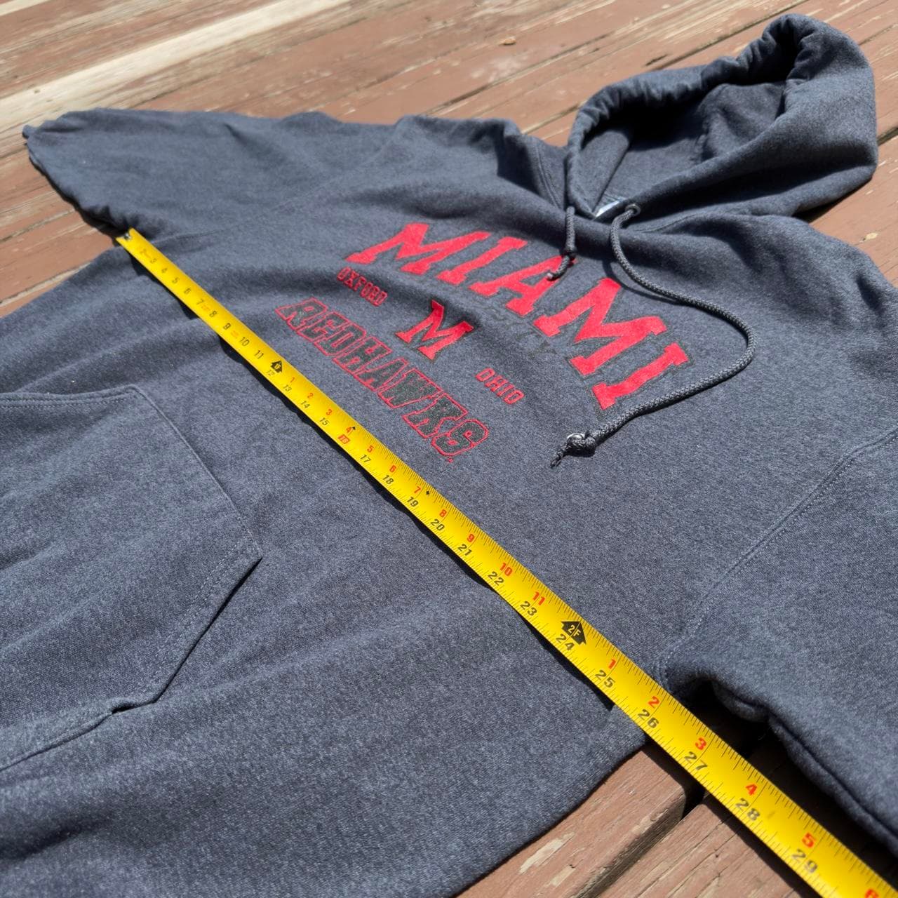 Super Rare 90s Jerzees Miami University Hoodie Grail - Thumbnail 5