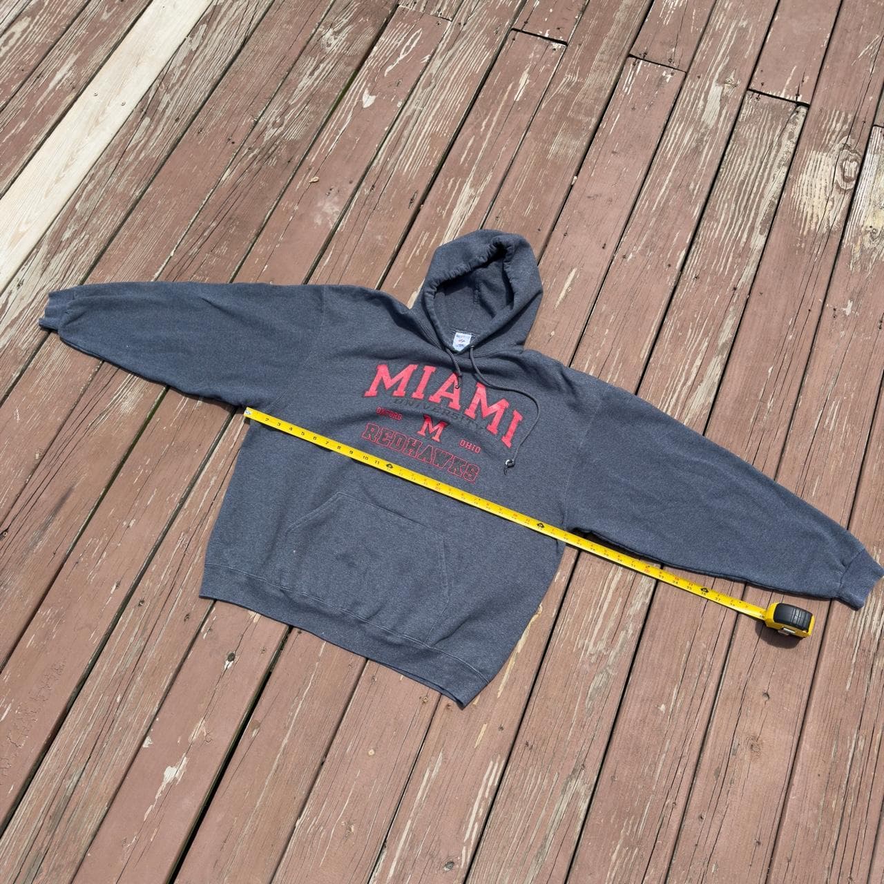 Super Rare 90s Jerzees Miami University Hoodie Grail - Thumbnail 6