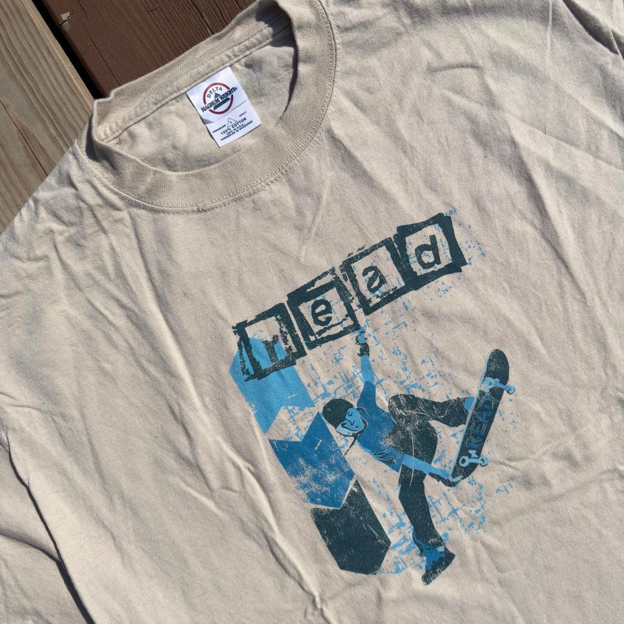 Super Rare 90s Delta Magnum Weight Tee - Grail - Thumbnail 4