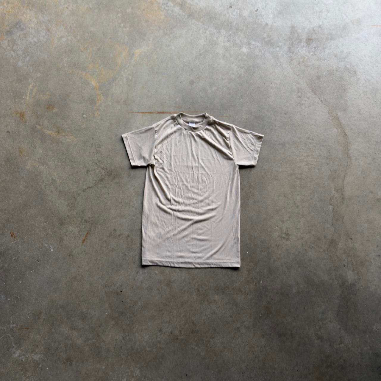 Super Rare 90s Campbellsville Apparel Company Blank Cream Tee - GRAIL